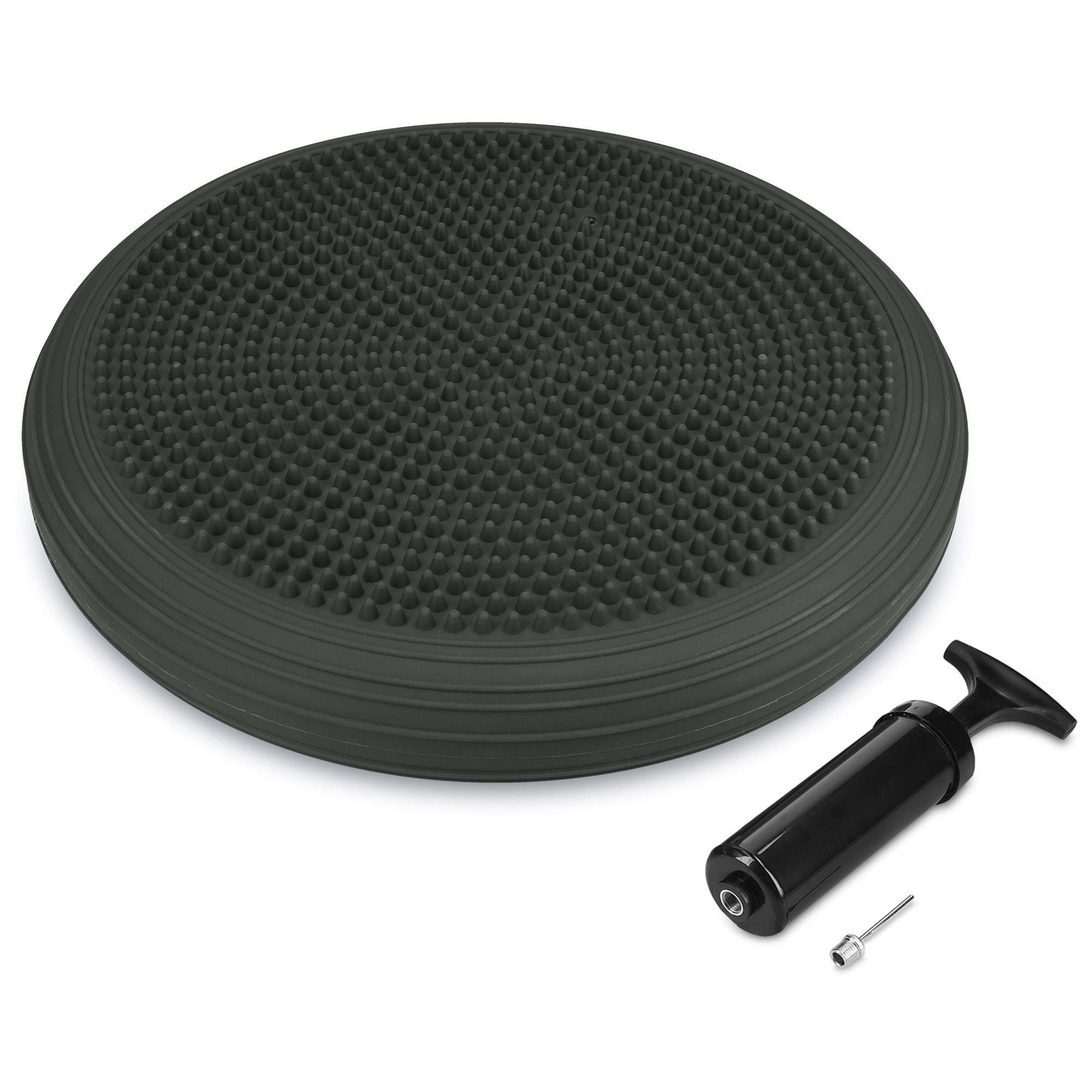 Navaris Balanceboard Ballsitzkissen mit Noppen und Glatt - inkl. Luftpumpe