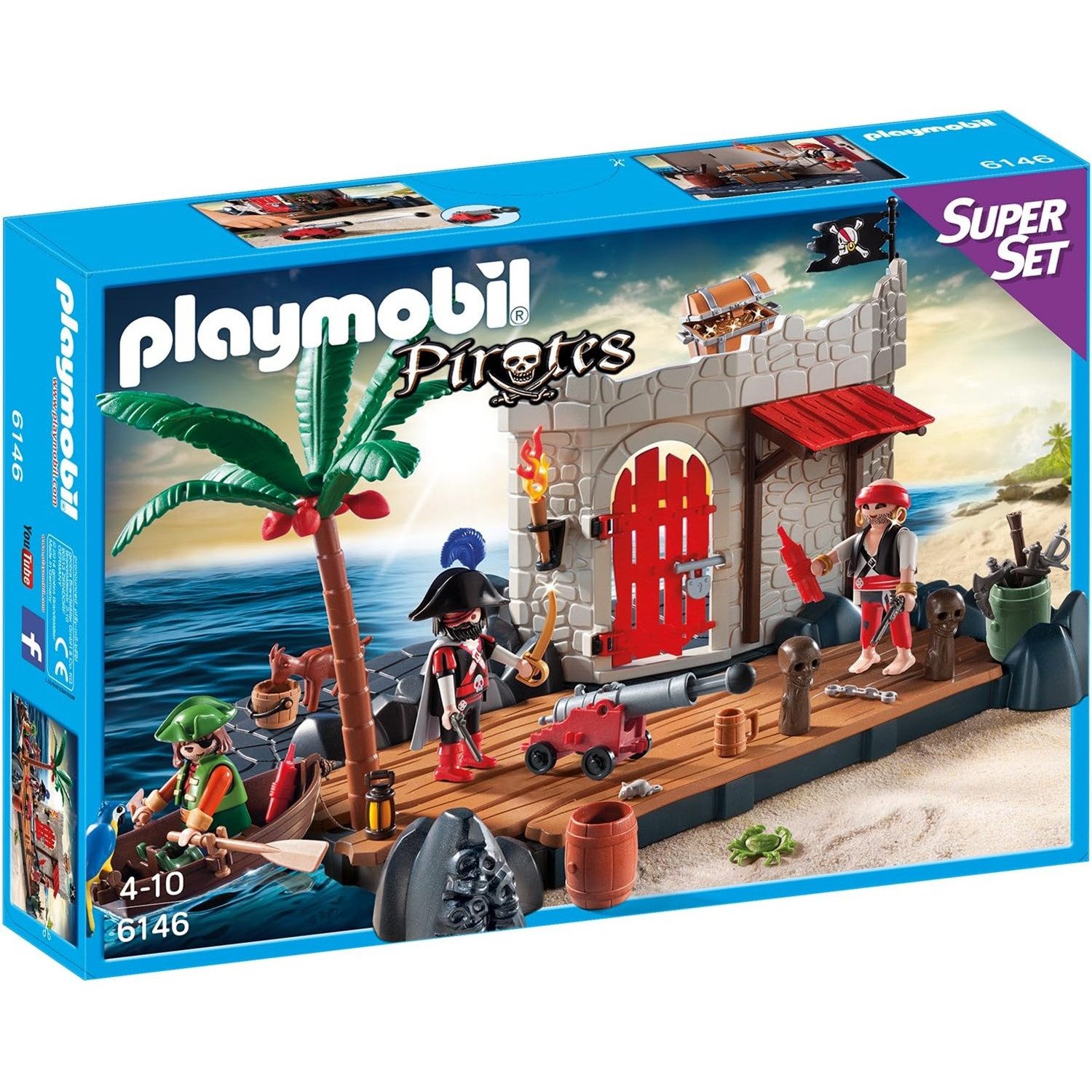 Playmobil® 6146 SuperSet Piratenfestung Konstruktions-Spielset günstig online kaufen