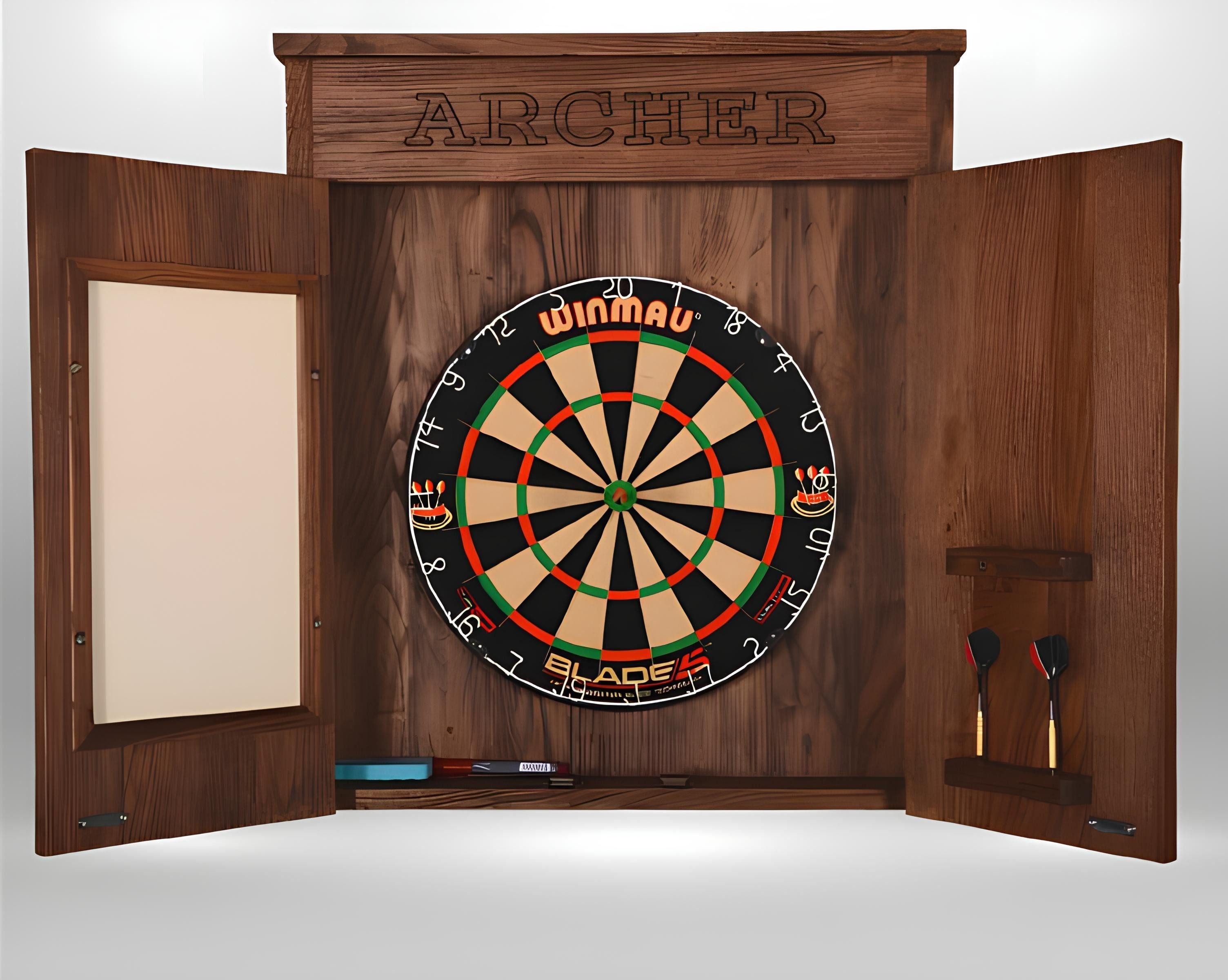JVmoebel Dart-Wandschutz Dartspiel mit hochwertigem Board und Schutzwand für präzises Werfen (Darts), Made in Europa