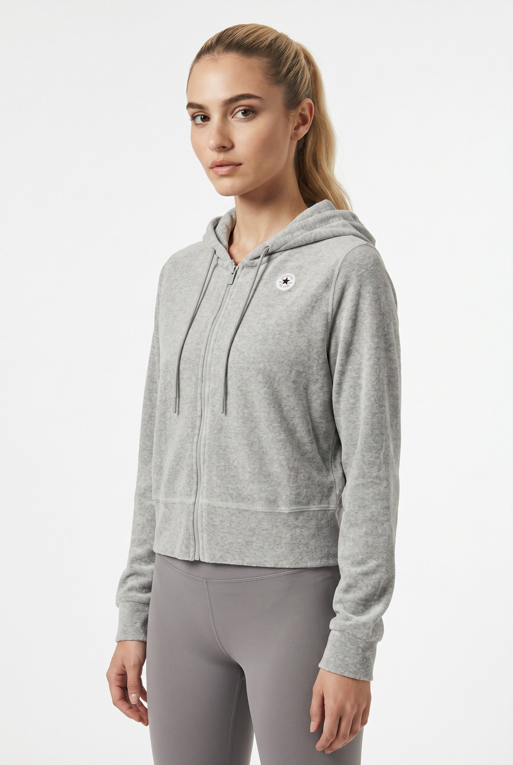 Kapuzensweatjacke CHUCK HOODIE VELOUR JACKET