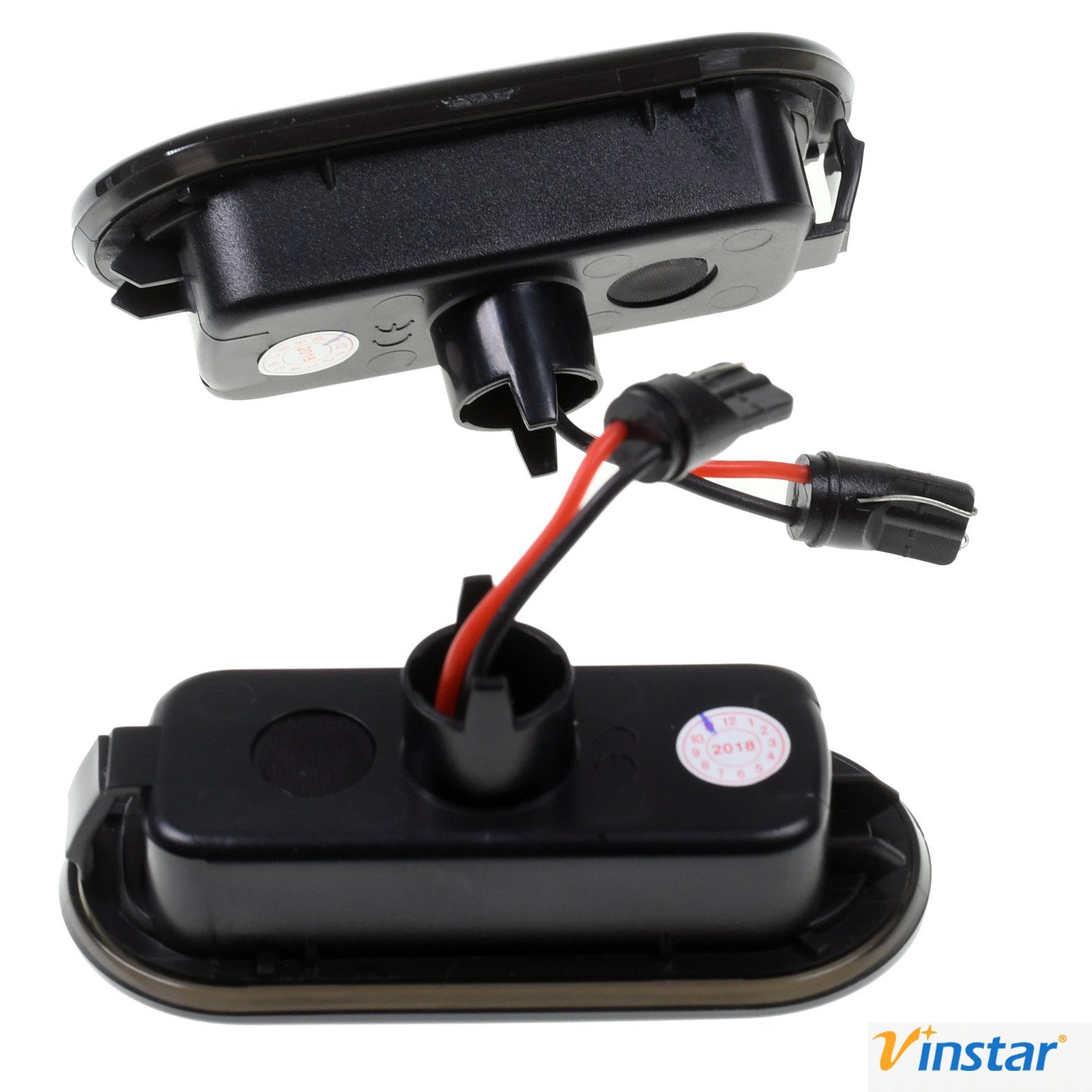 Vinstar KFZ-Ersatzleuchte 2X LED SMOKE Rauchglas Seiten Blinker für VW, VW Polo 1994-2005 SEAT FORD FIESTA GOLF 3 4