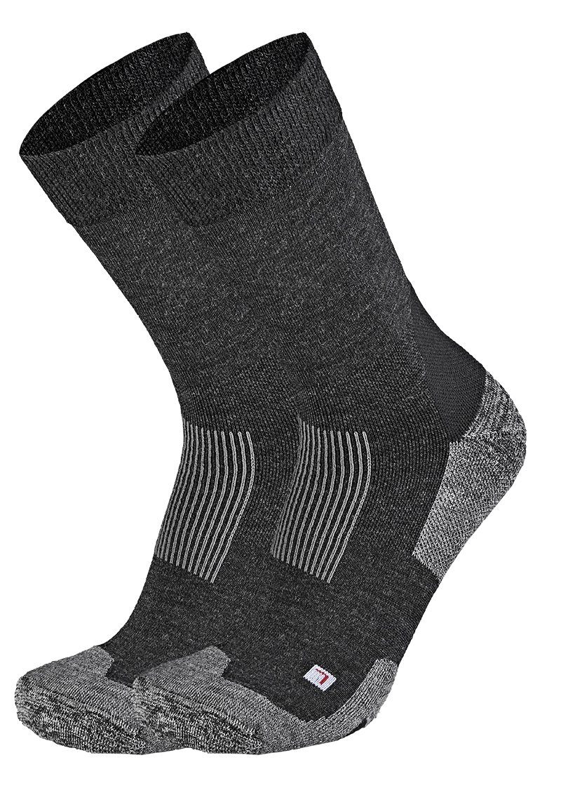 (1-Paar) Merinowolle Wandersocken 1 Paar Trekkingsocke Areco