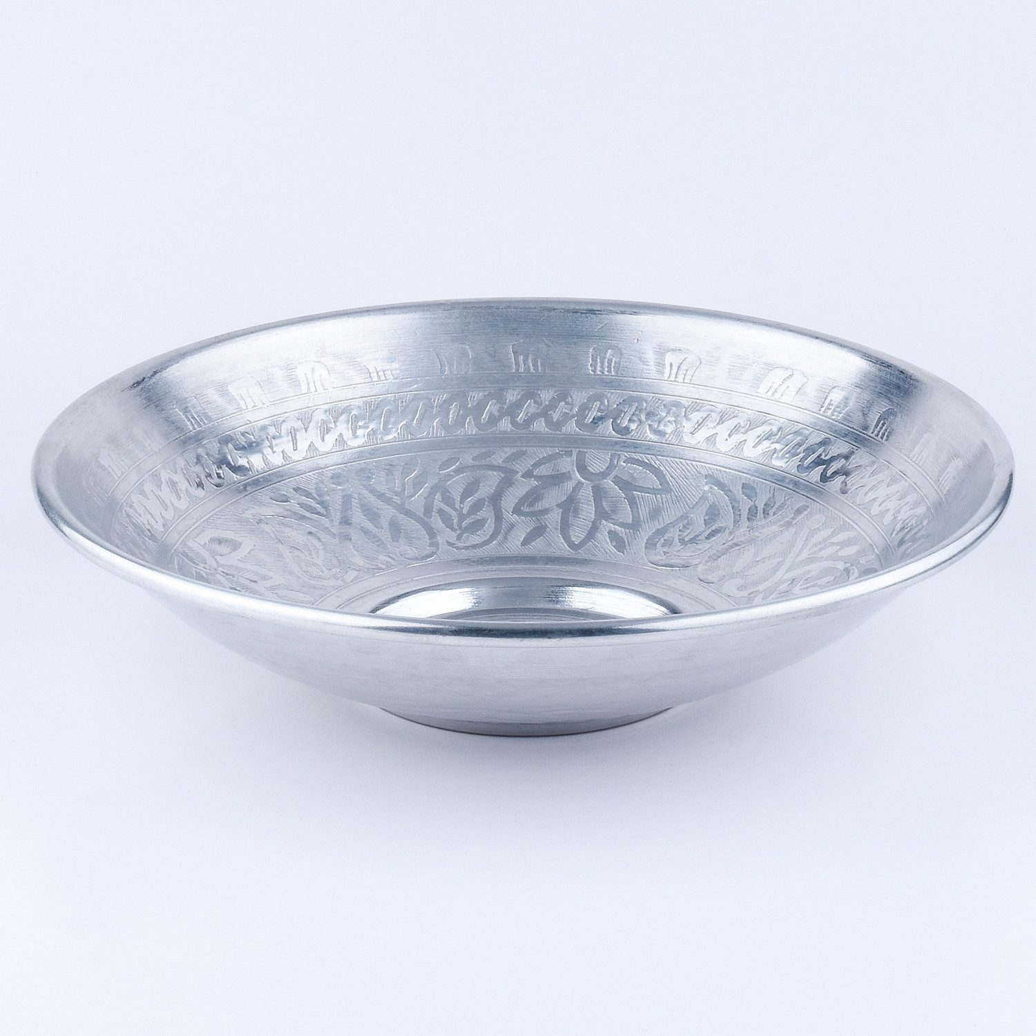 Dekotablett Orientalische Obstschale Schale Deko Embla Silber 29cm