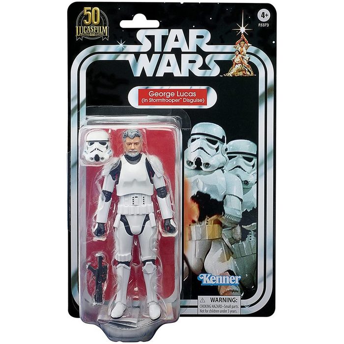 Hasbro Actionfigur Star Wars - The Black Series - GEORGE LUCAS - in Stormtrooper Rüstung