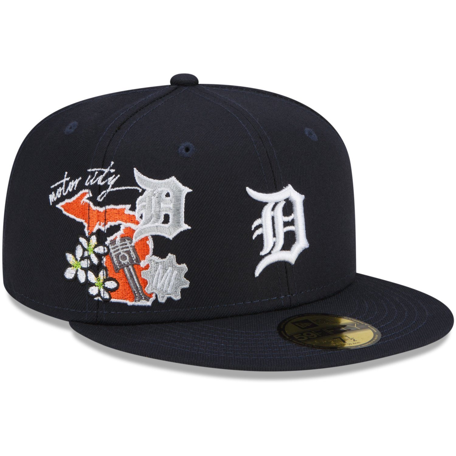 New Era Fitted Cap 59Fifty CITY CLUSTER Detroit Tigers