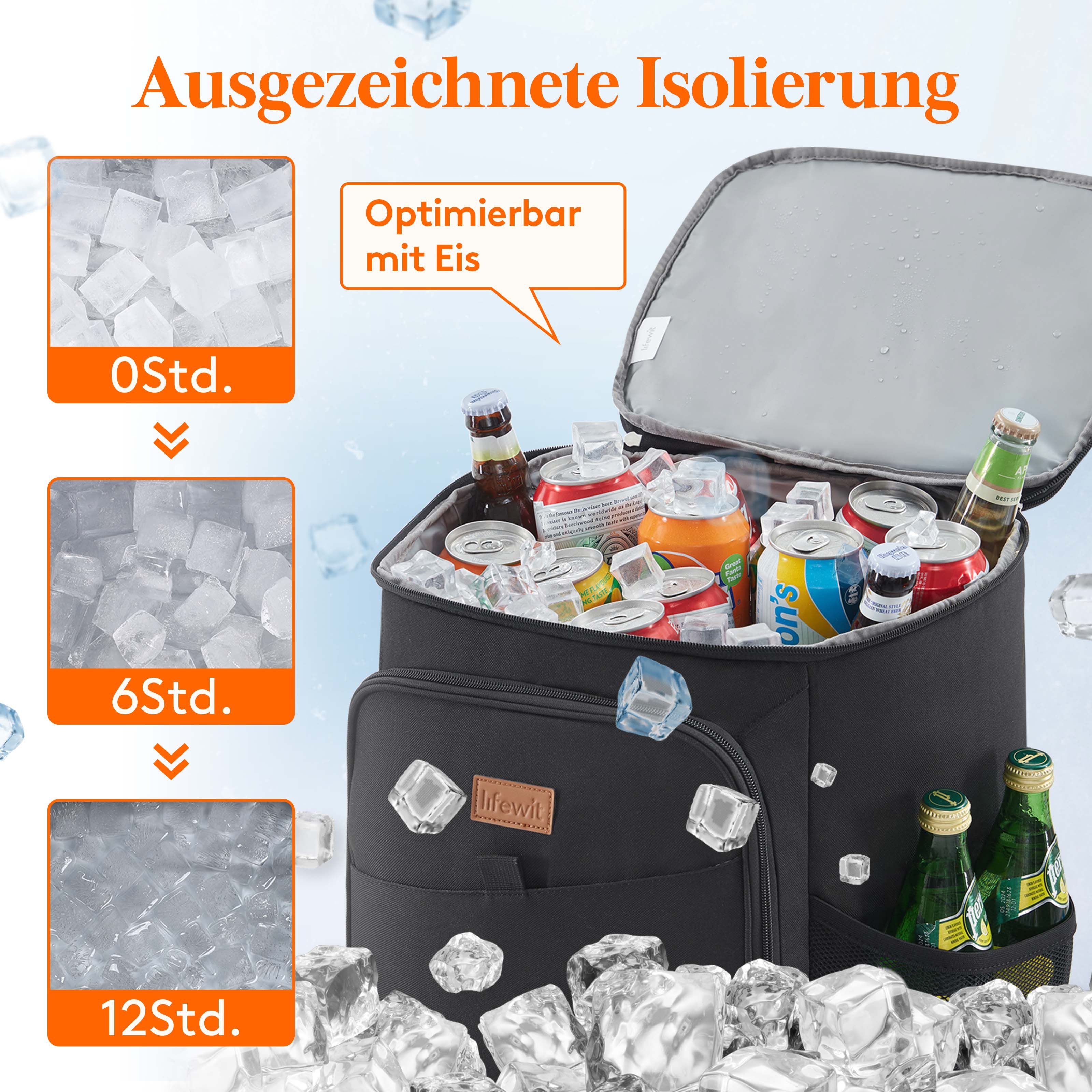 Lifewit Picknickrucksack Große kühlrucksack, auslaufsichere tragbare günstig online kaufen