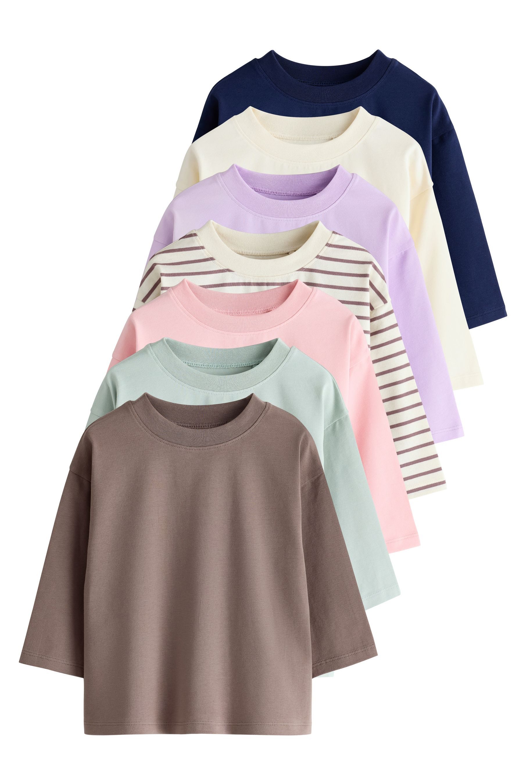 Next T-Shirt 7er-Pack Langarmshirts (7-tlg)