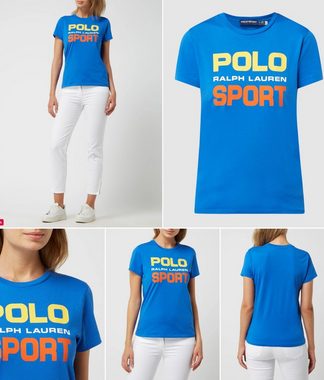 Ralph Lauren T-Shirt POLO RALPH LAUREN Rainbow Logo T-shirt Retro Preppy Shirt Bluse Top Bl