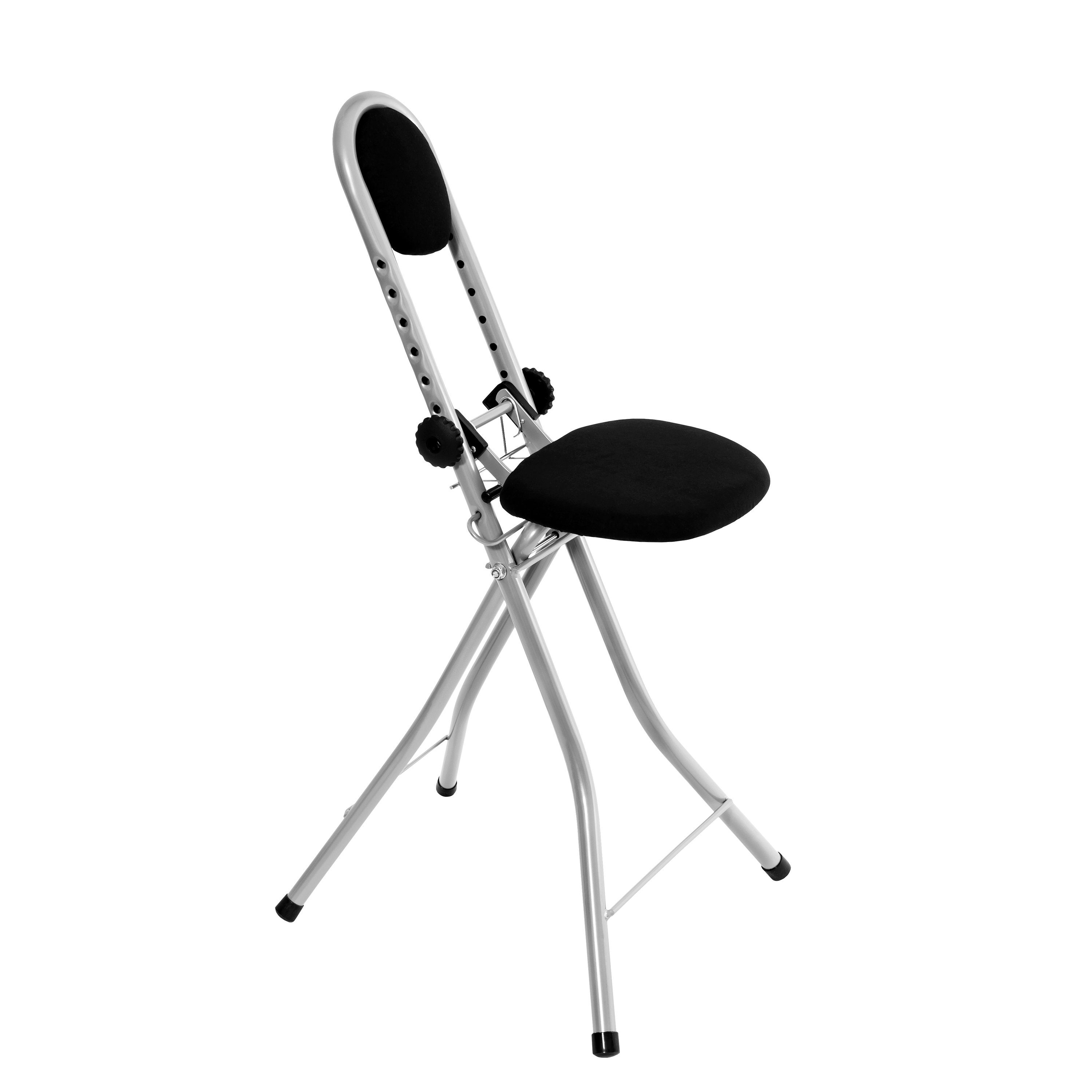 BigDean Stehhilfe Bügelstuhl rückenschonend Multisitz 7-fach höhenverstellbar 55-72cm
