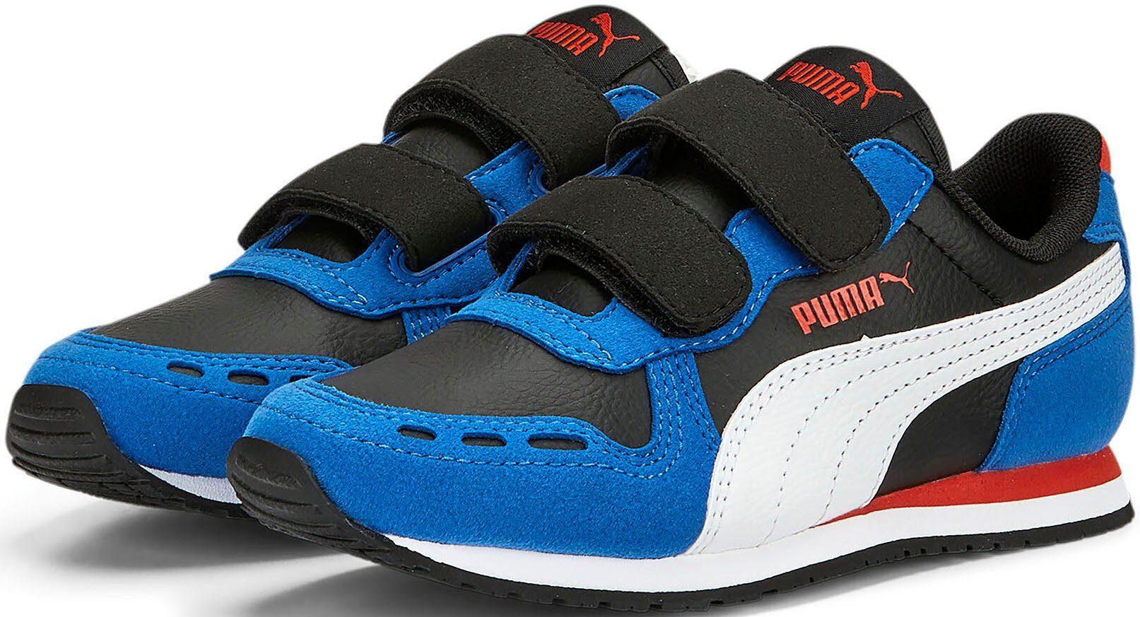 PUMA CABANA RACER 20 White-Victoria PS PUMA Sneaker Black-PUMA SL mit V Klettverschluss Blue