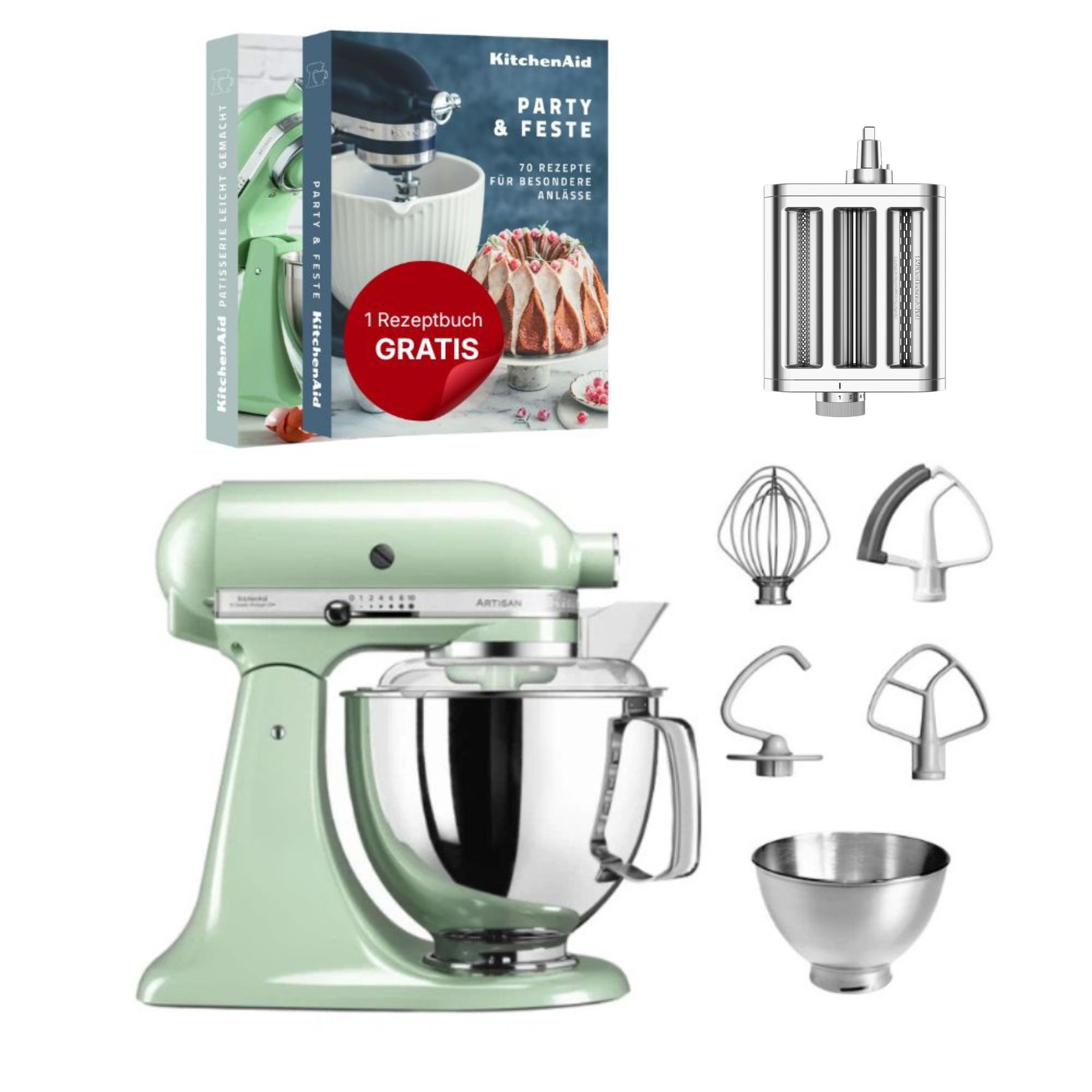KitchenAid Küchenmaschine KitchenAid 4,8 L 5KSM175 Artisan Küchenmaschine Pastalover