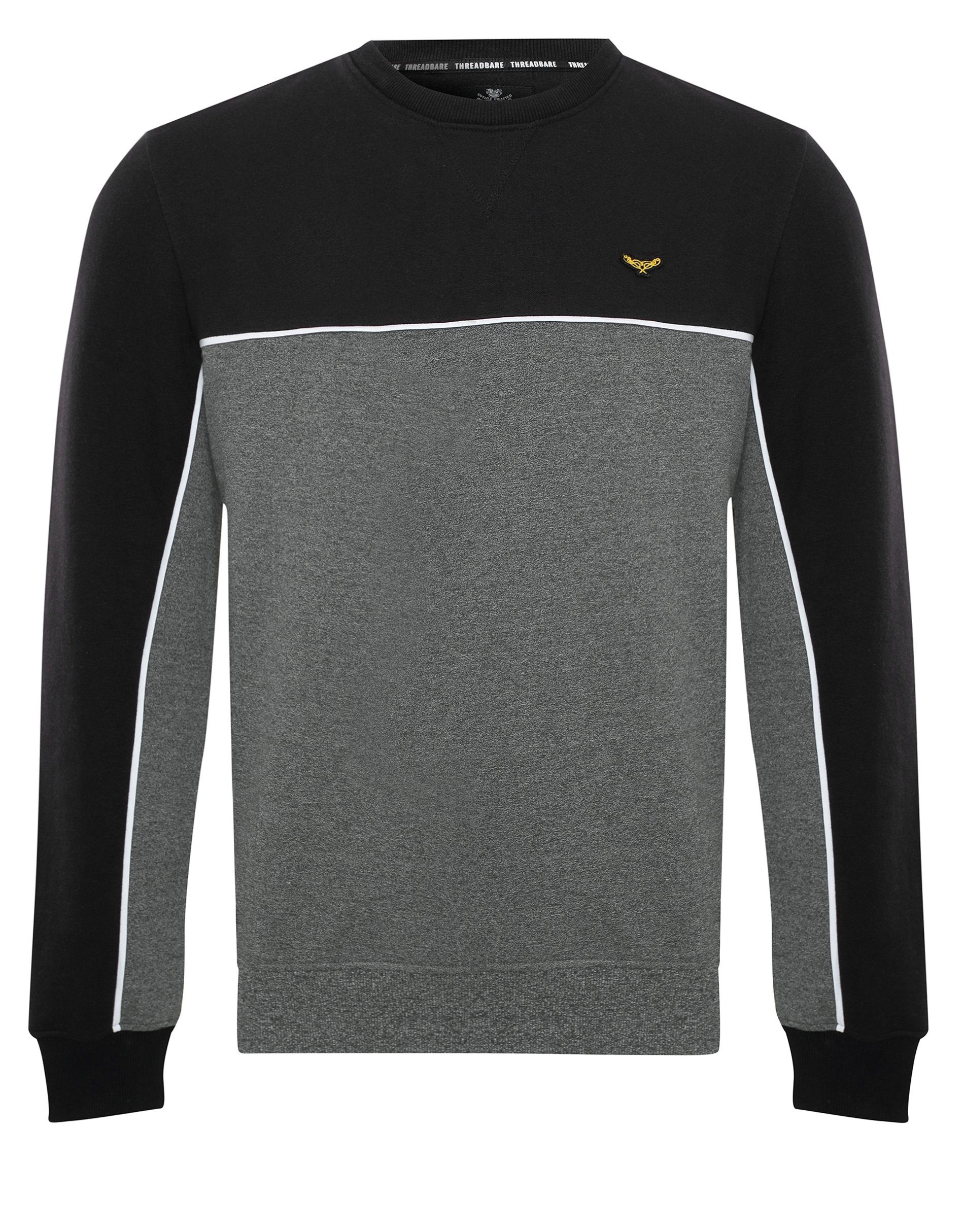 Sweatshirt Threadbare Kinross schwarz-black