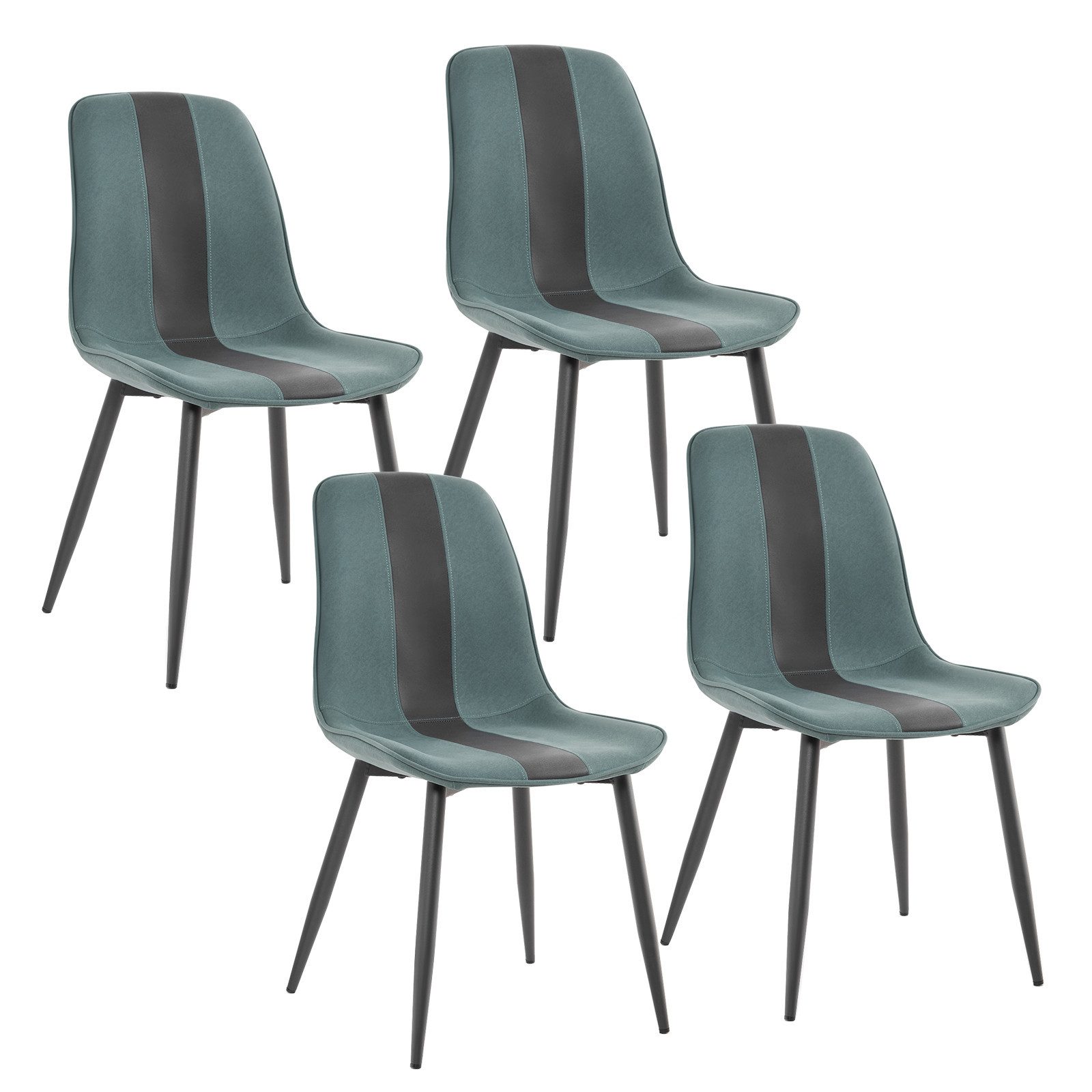 Mondeer Esszimmerstuhl Polsterstuhl, mit Metallbeinen, (4 günstig online kaufen