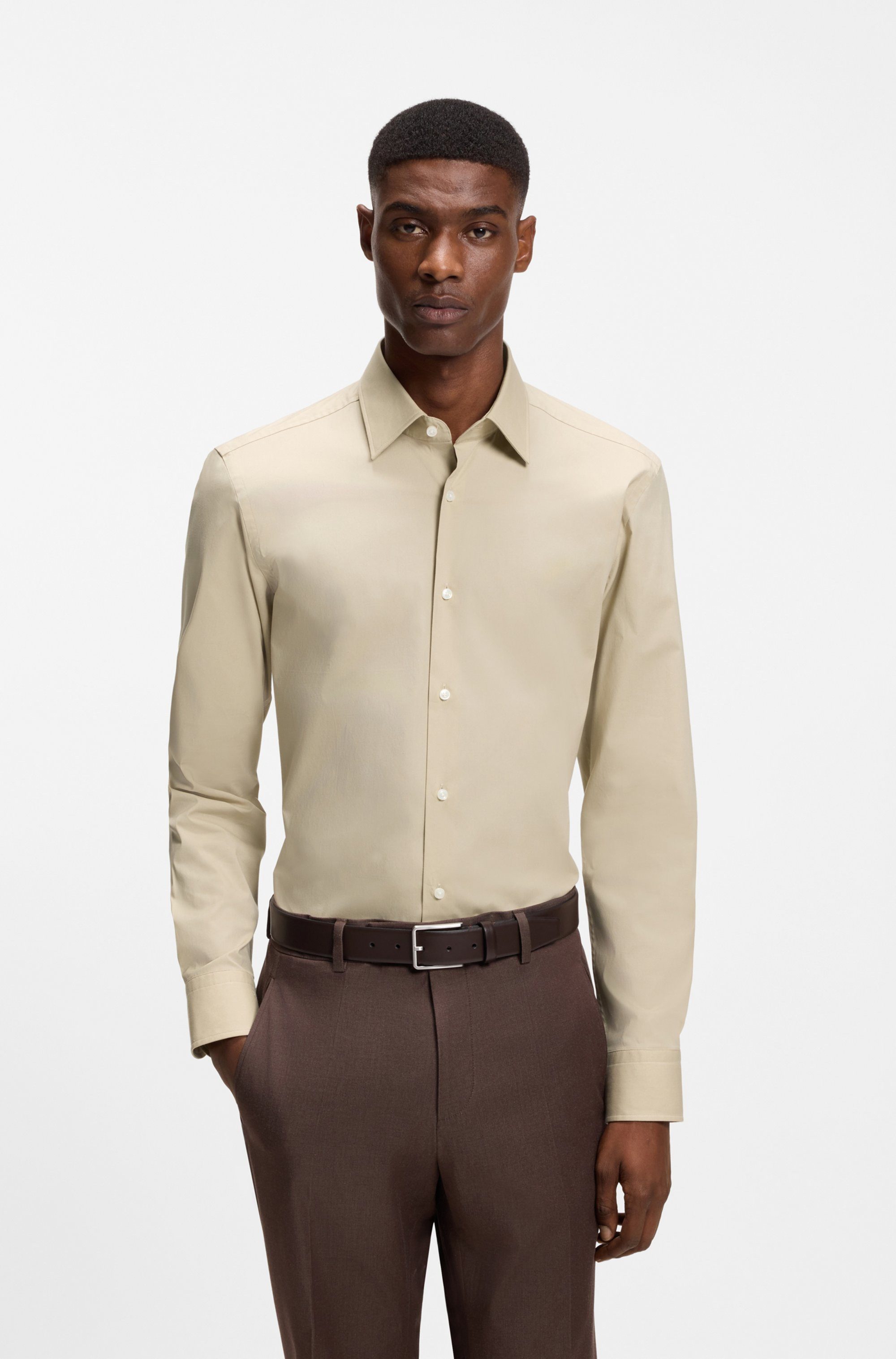 BOSS Businesshemd Kentkragen, Slim-Fit, bügelleichte Qualität günstig online kaufen