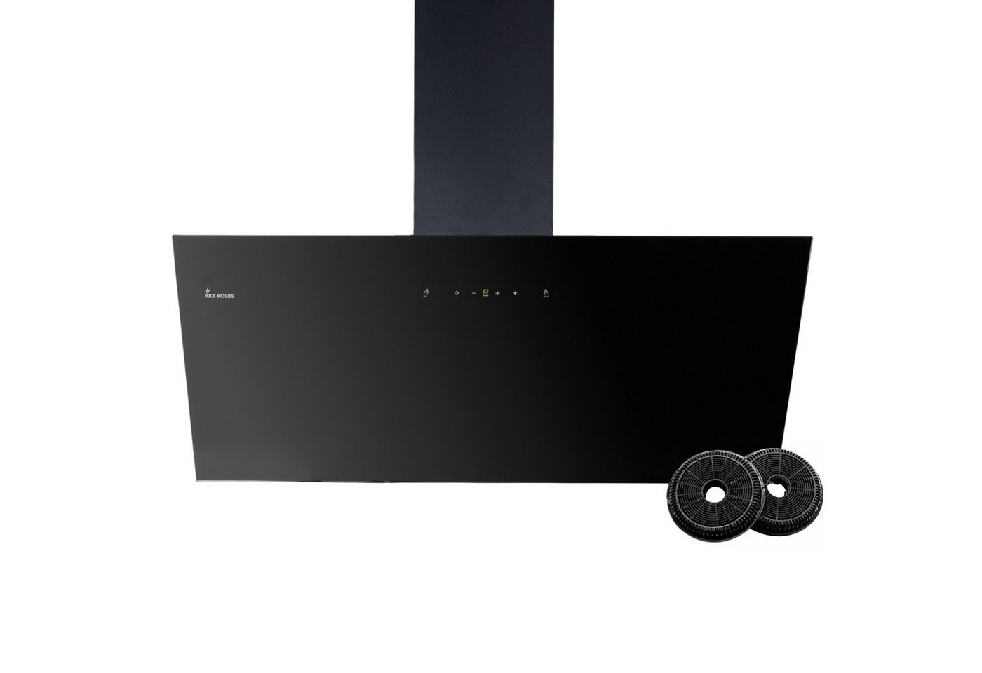 KKT KOLBE Wandhaube Dunstabzugshaube 90cm TRIO9025S Abzugshaube / Abluft / 90cm / Umluft / Schwarz / Gestensteuerung / LED