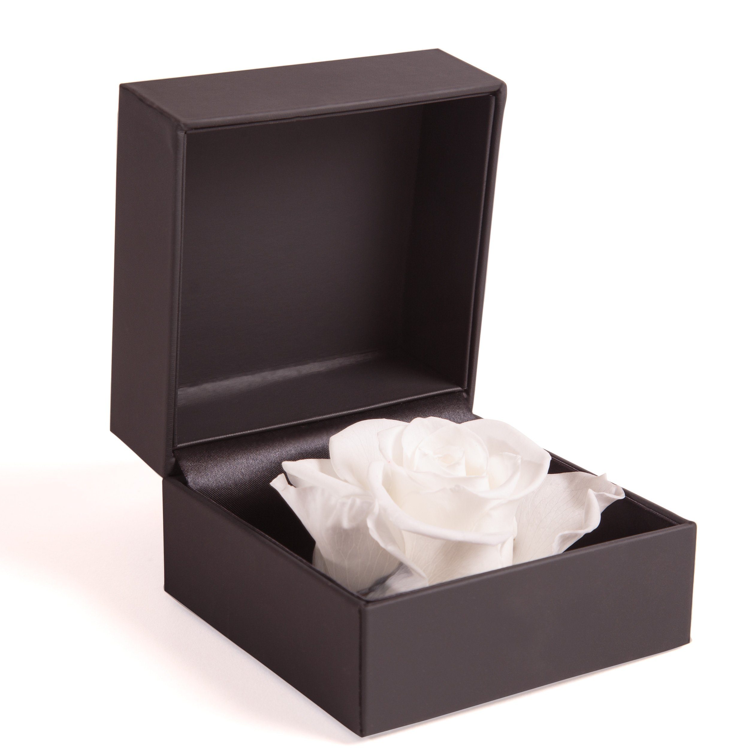 Infinity Rosenbox rund ewige Rose konserviert Blumenbox Geschenk Blume Etui Dose 