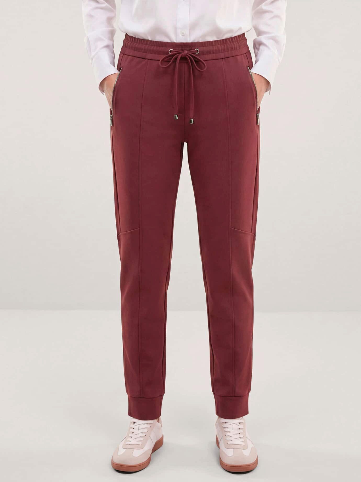 Walbusch Jogger Pants Damen Jogpant aus Strukturjersey Regular fit, modern, bügelfrei