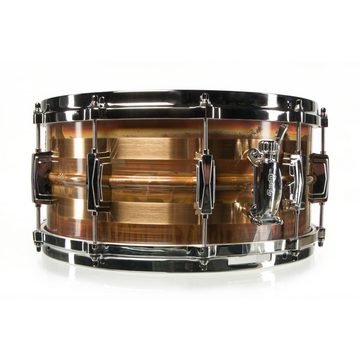 Ludwig Snare Drum, Schlagzeuge, Snare Drums, LB552RS Raw Striped Bronze Snare 14"x6,5" - Snare Drum