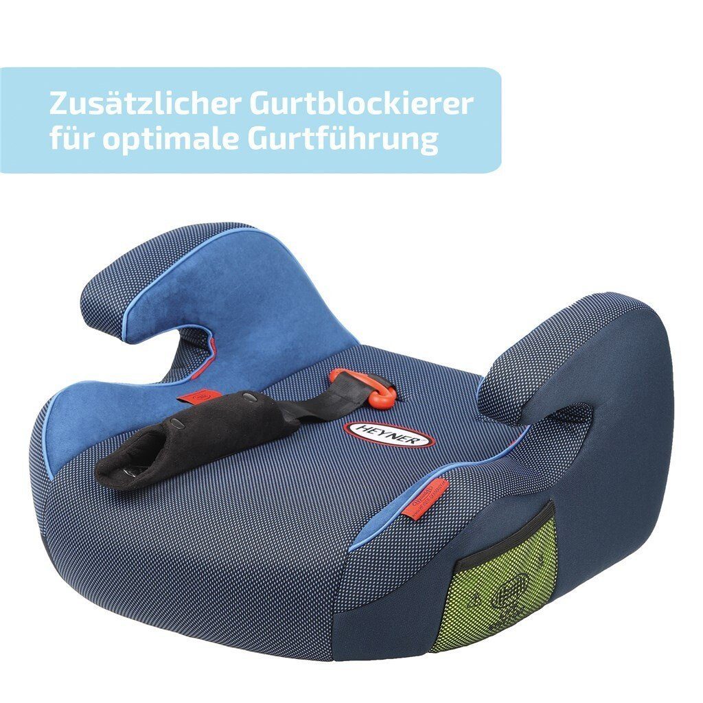 Autokindersitz HEYNER Gurtführung Kindersitzerhöhung mit extra Sitzerhöhung breit blau (15-36k