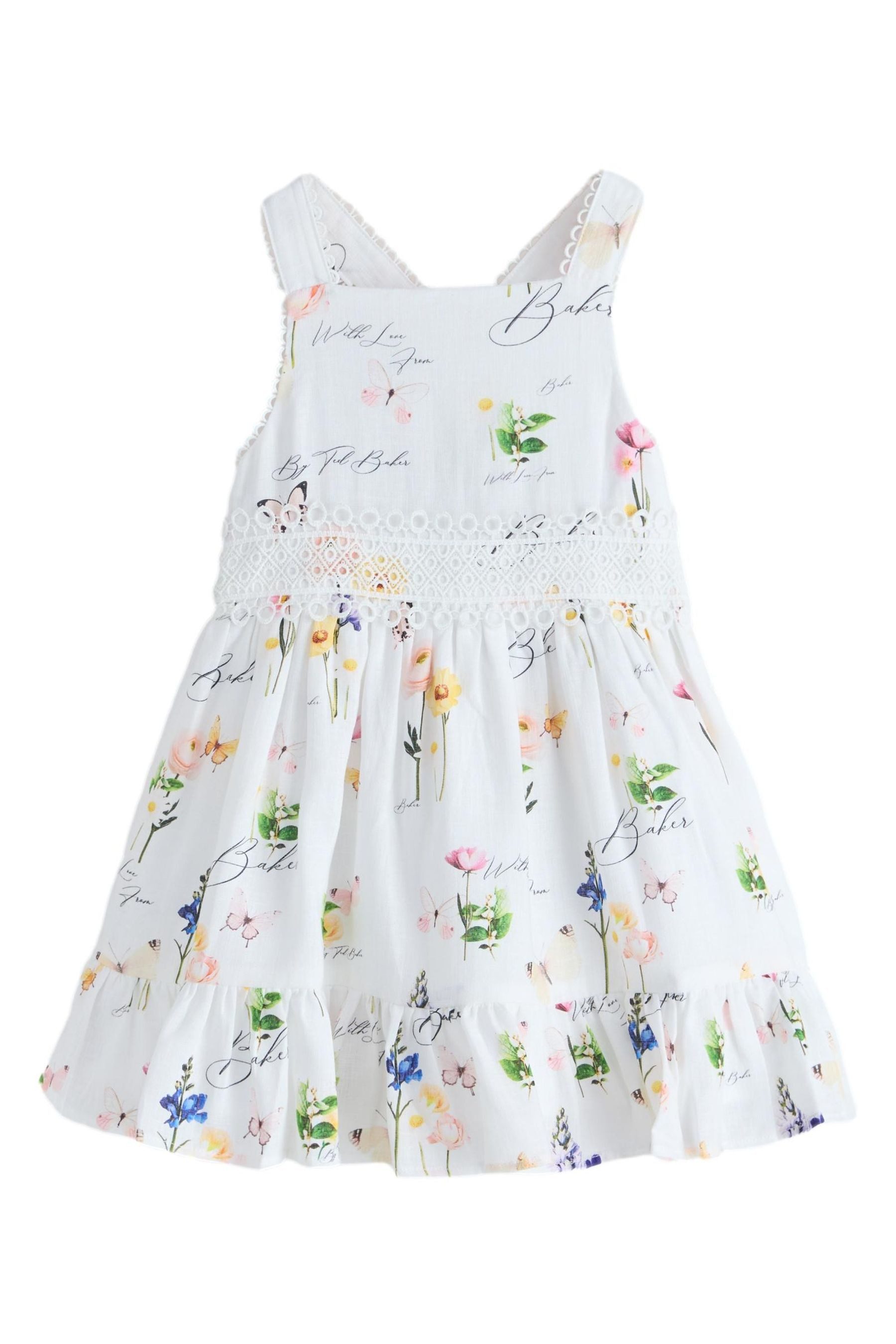 Baker by Ted Baker Volantkleid Baker By Ted Baker Stufenkleid mit Blumenprint (1-tlg)