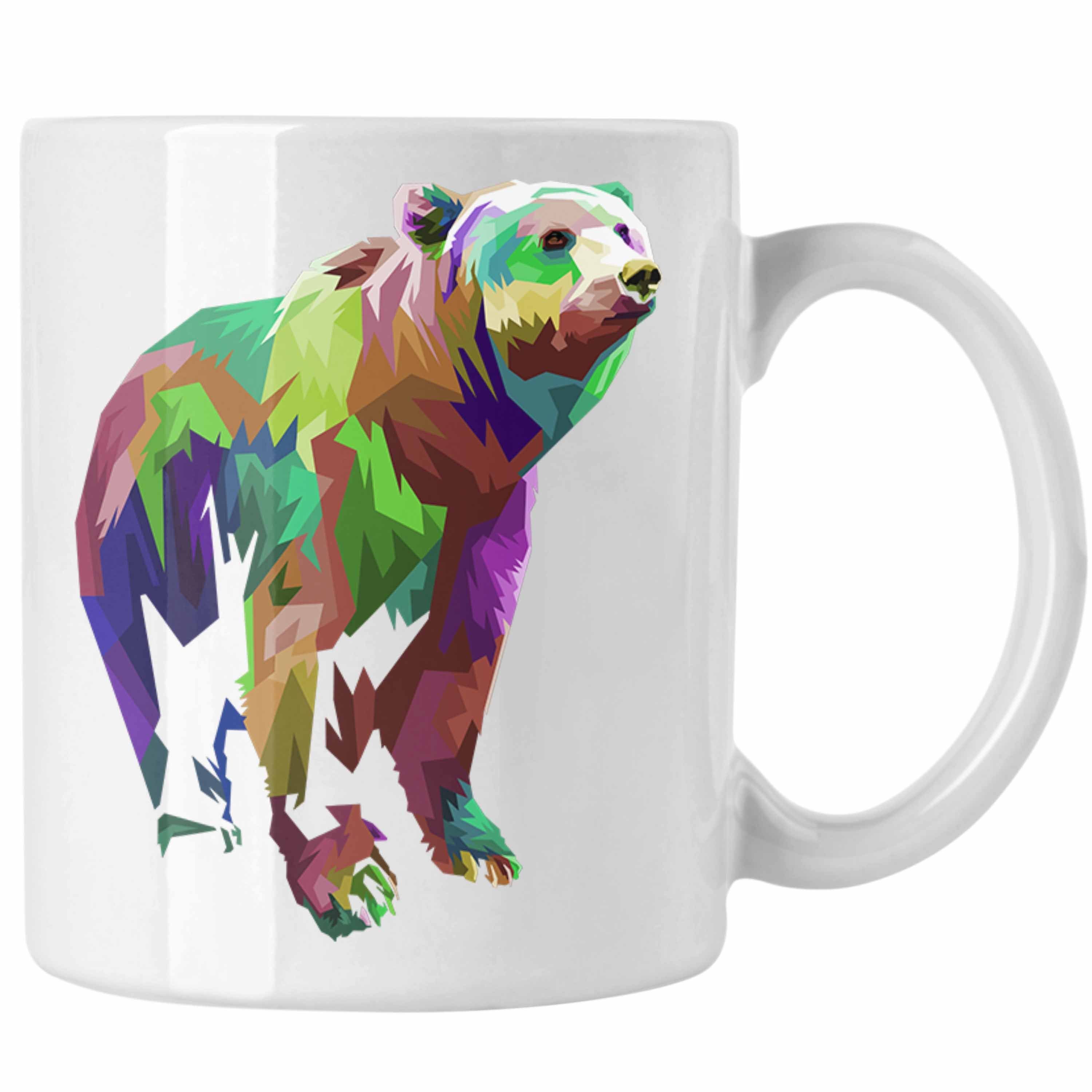 Tasse Trendation - Bär Poiygon Grafik Tasse Geschenk Bären Liebhaber