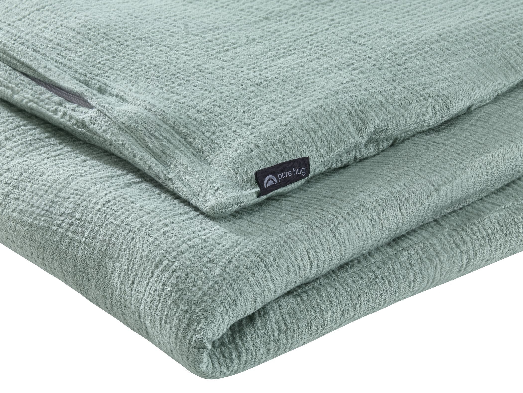 soma Bettwäsche Set Musselin 135x200 Baumwolle Pastell Matcha grün Winter Herbst Sale, Baumwolle, 2 teilig, Geschenkidee atmungsaktiv weich sale Reißverschluss Partner Sommer