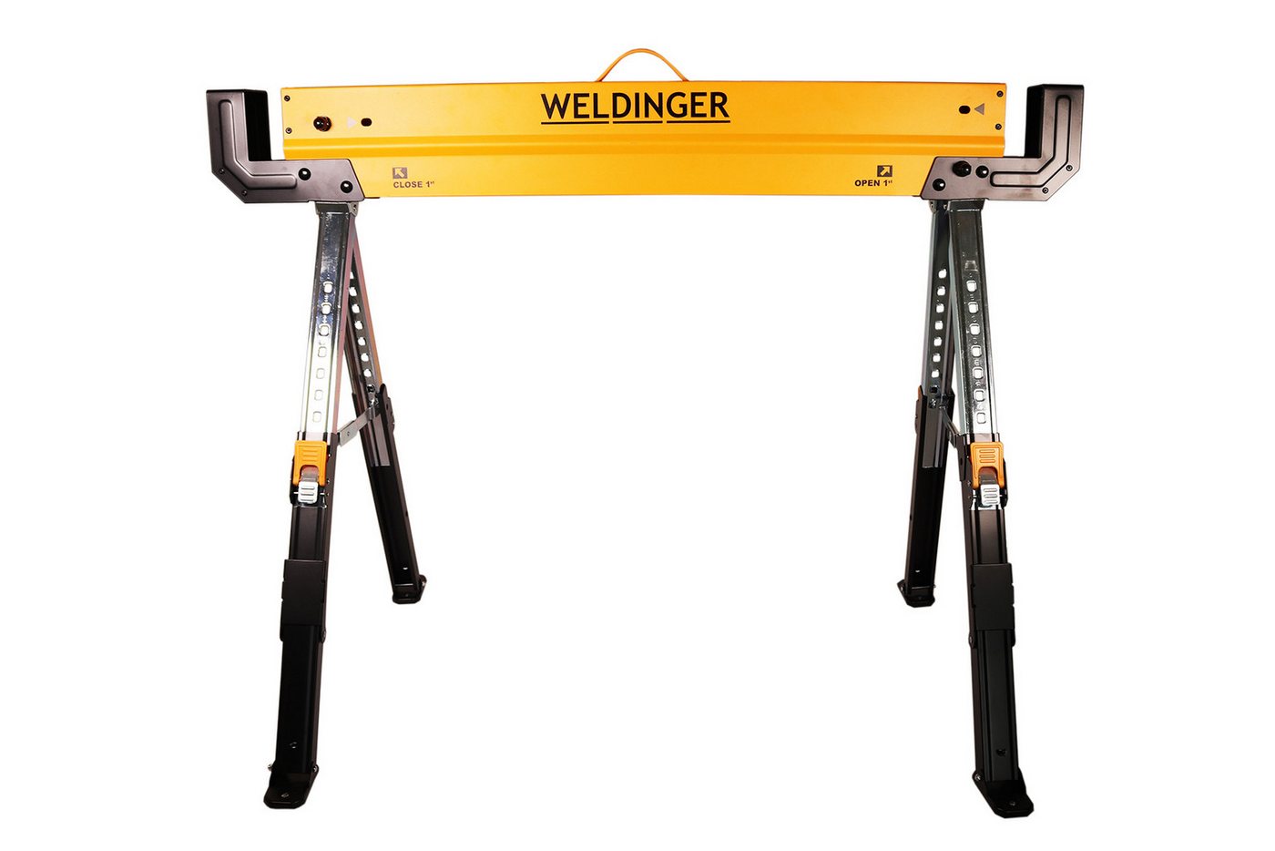 Thumbnail - WELDINGER Sägebock 2er-Set verstellbar belastbar bis 650 kg pro Bock, 650 kg max. Belastbarkeit