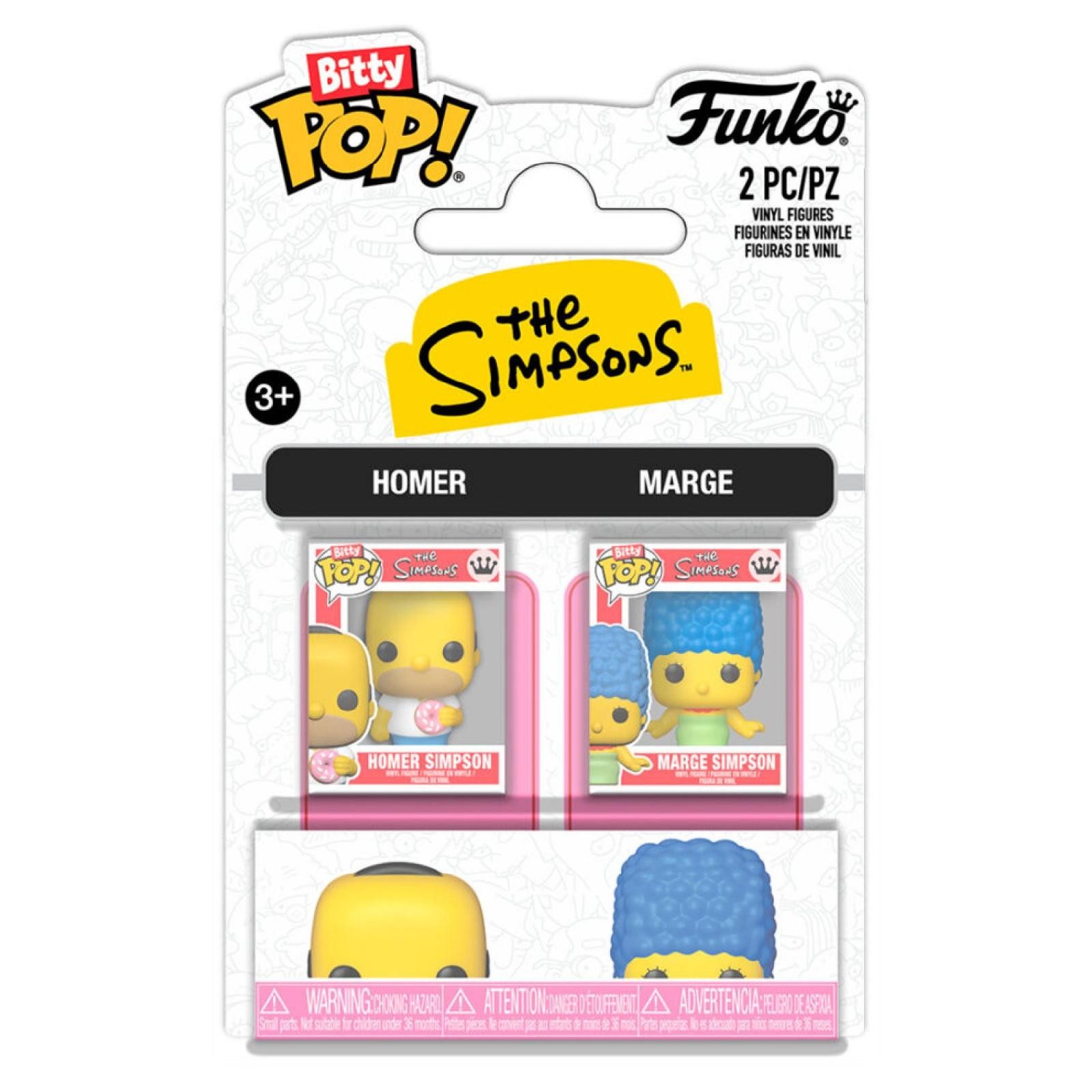 Funko Sammelfigur Bitty POP pack 2 figures The Simpsons Homer & Marge