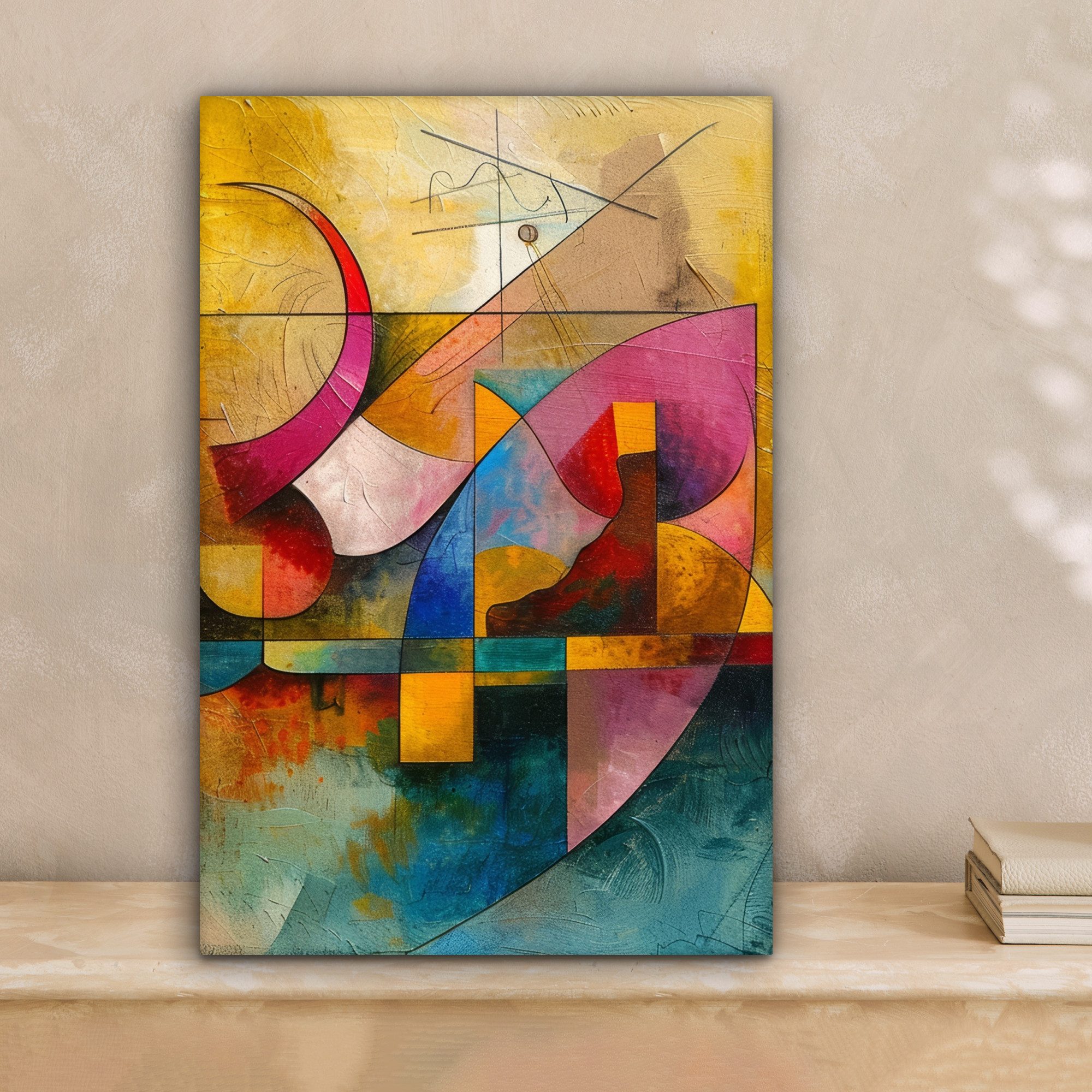 OneMillionCanvasses® Leinwandbild Kunst - Abstrakt - Ästhetisch - Farbenfro günstig online kaufen