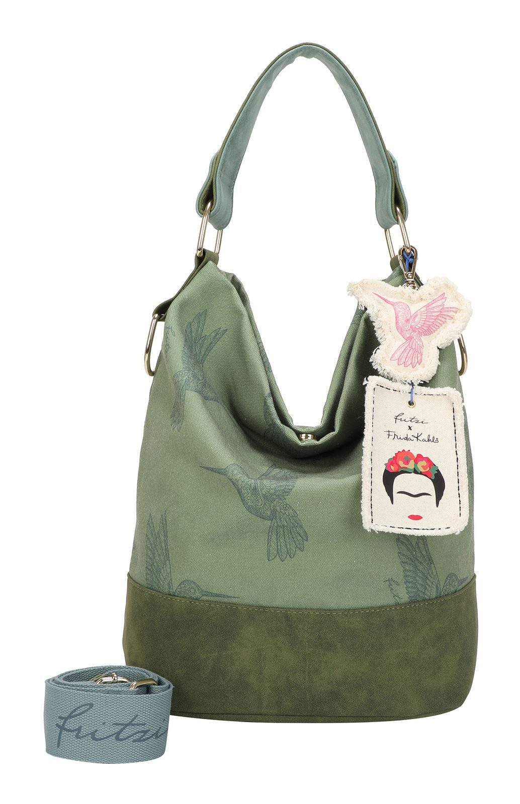 Fritzi aus Preußen Schultertasche Izzy07 Limited Kolibri Canvas Hobo Bag günstig online kaufen