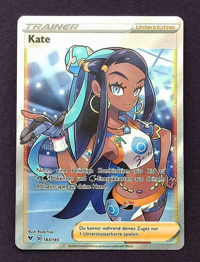 POKÉMON Sammelkarte Pokemon-Karte Ultra-Rare superseltene Full-Art Waifu Trainer Karte