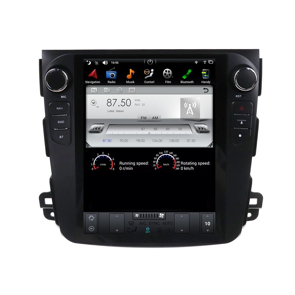 Für Mitsubishi Outlander 06-12 10"Touch Android Autoradio Navi CarPlay Einbau-Navigationsgerät
