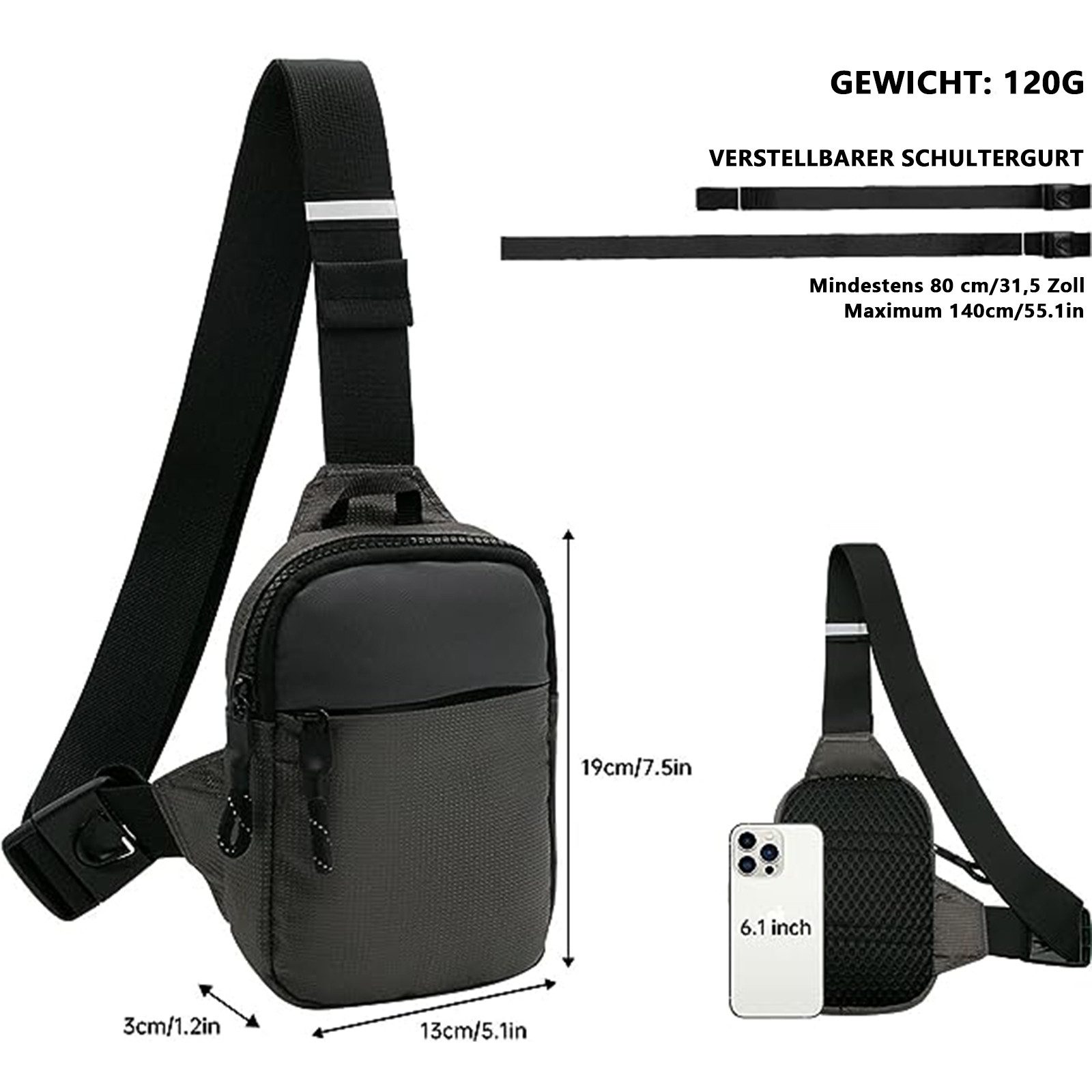 HAUSS SPOLE Schultertasche Schultertasche Schulter Rucksack günstig online kaufen