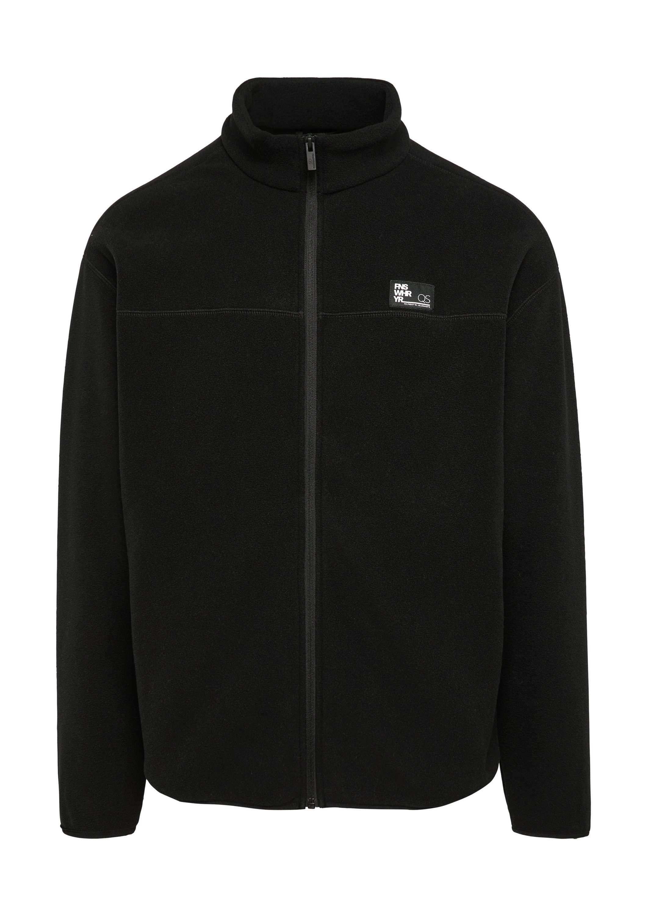 QS Sweatjacke Sweatshirt Jacke Fleecejacke mit Stehkragen – Bild 2 von 5