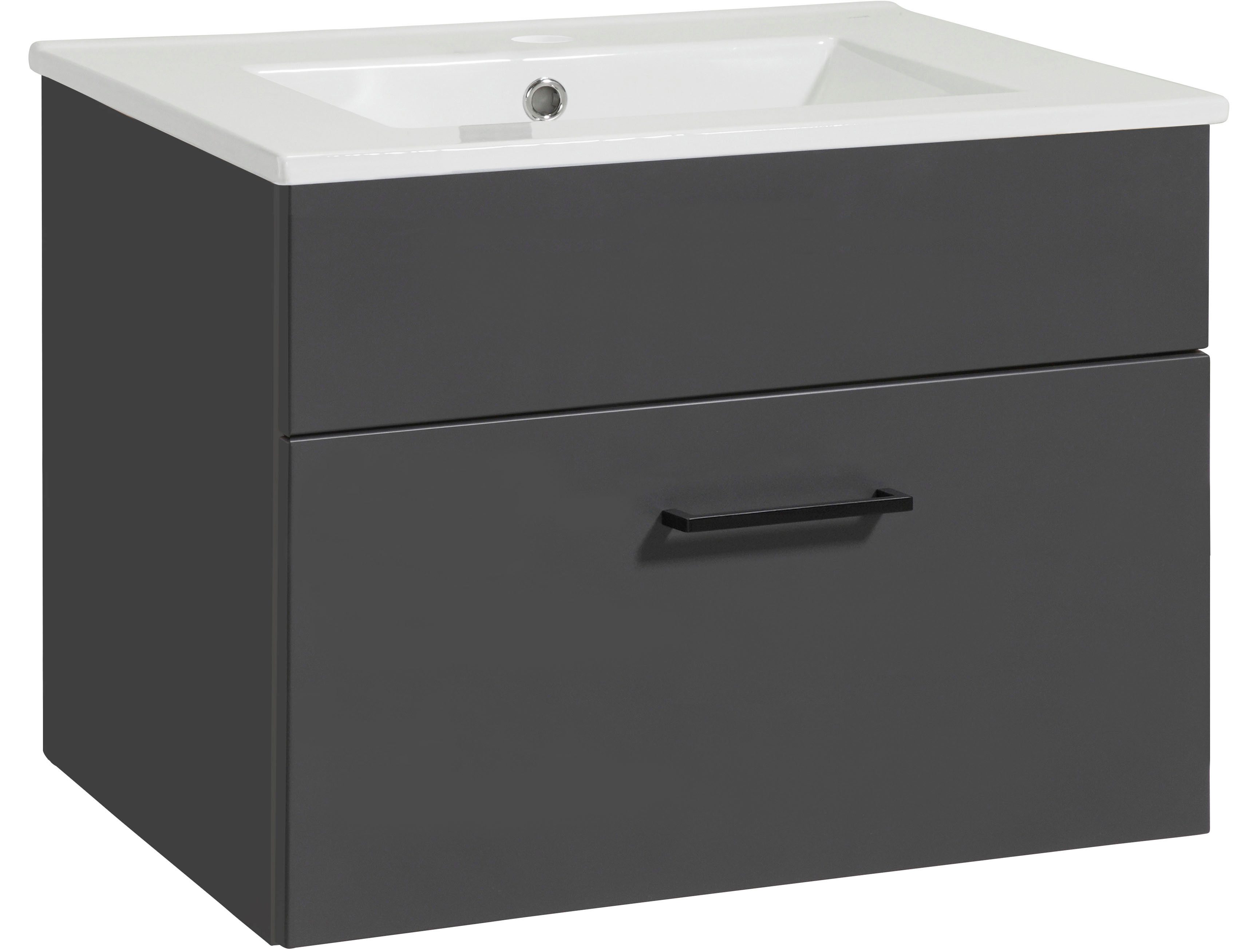 welltime Waschtisch Trento Light mit Keramik-Auflagebecken, 1 feste Blende günstig online kaufen