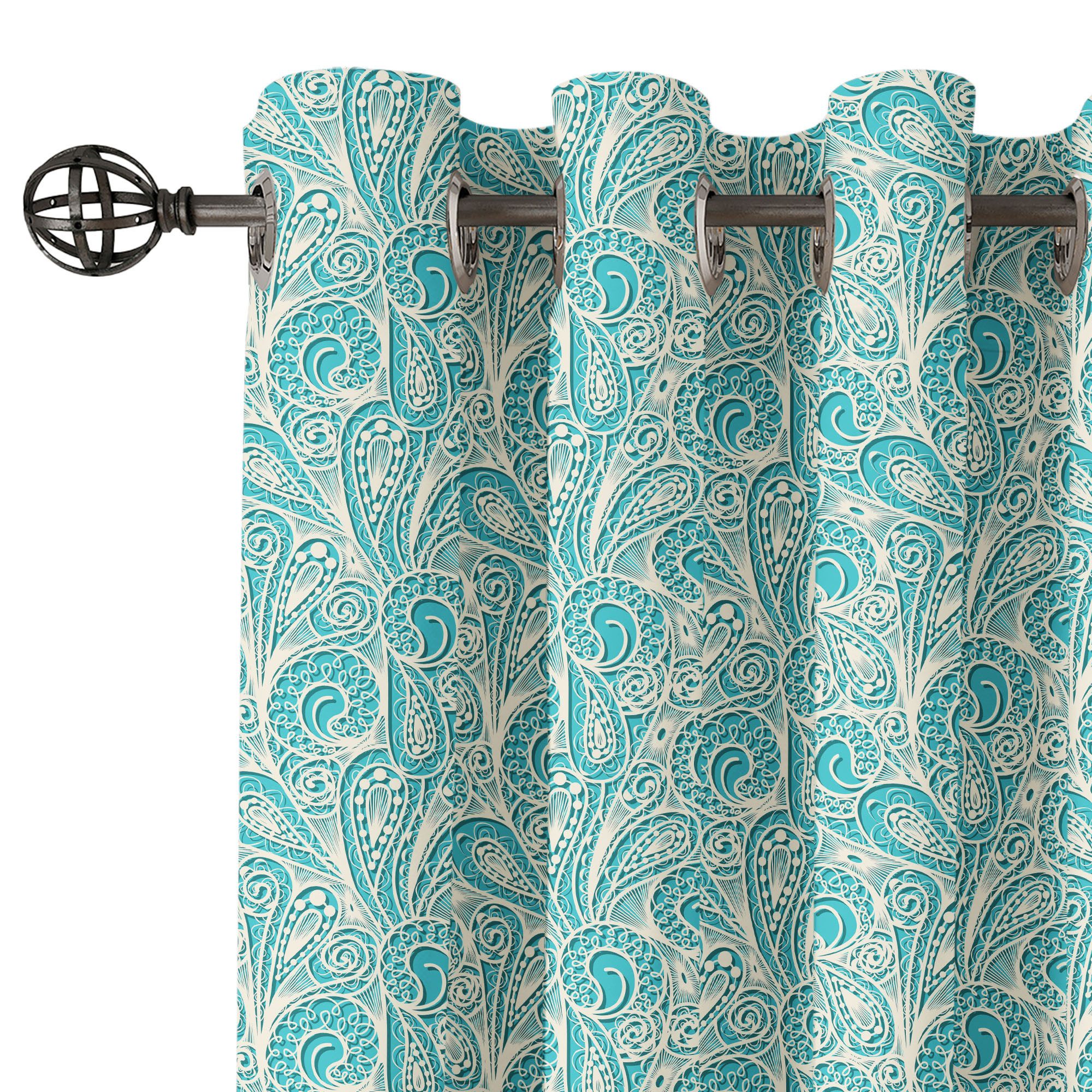 Abakuhaus Gardine Dekorative 2-Panel-Fenstervorhänge für Schlafzimmer günstig online kaufen