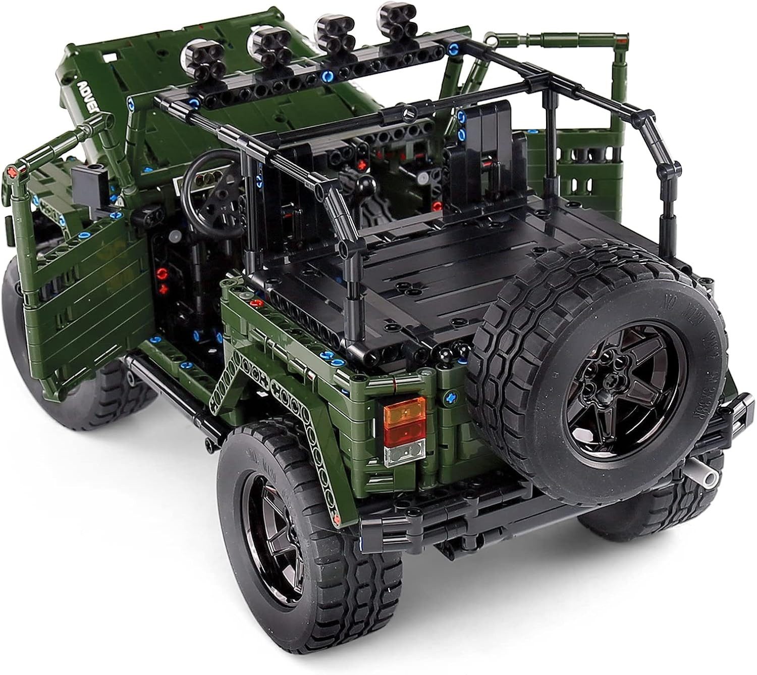 Mould King Mould King 13124 Jeep Wrangler Rubicon Sportwagen 2.096 Teile Konstruktions-Spielset, (2096 St)