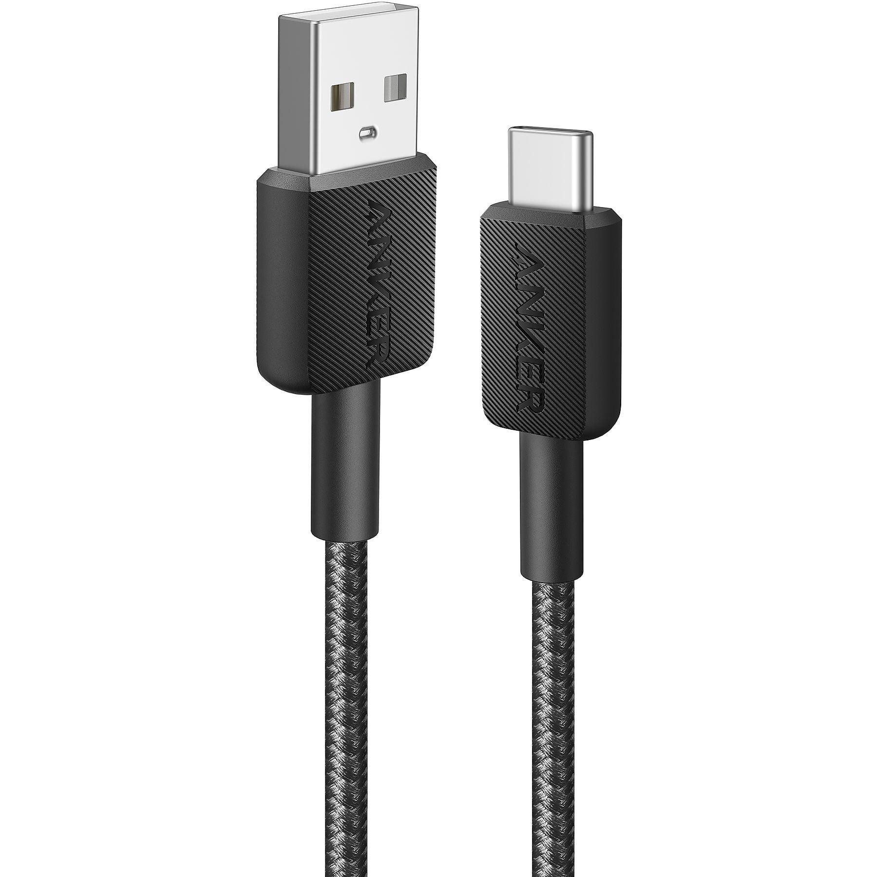 Anker Anker 322 Computer-Kabel, USB C Kabel, 1,8 m, Schnellladung, Schwarz
