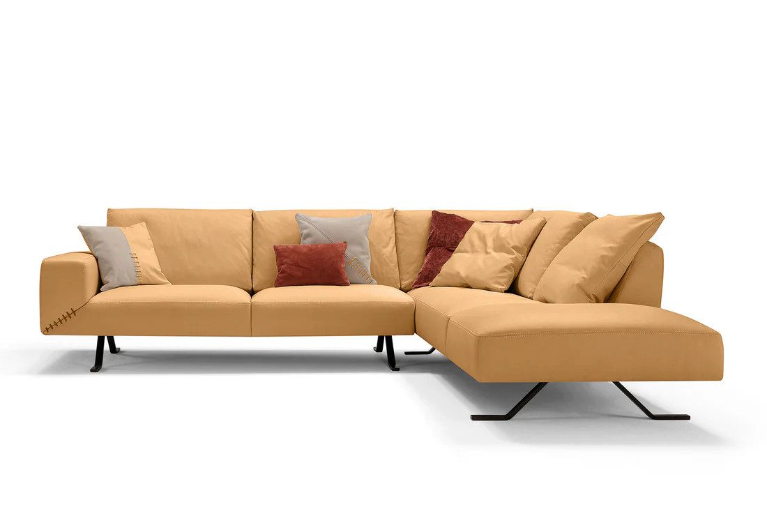 moebeloutlet.de Ecksofa Ecksofa Moebel Outlet.de – Echtleder, Made in Italy mit Garantie