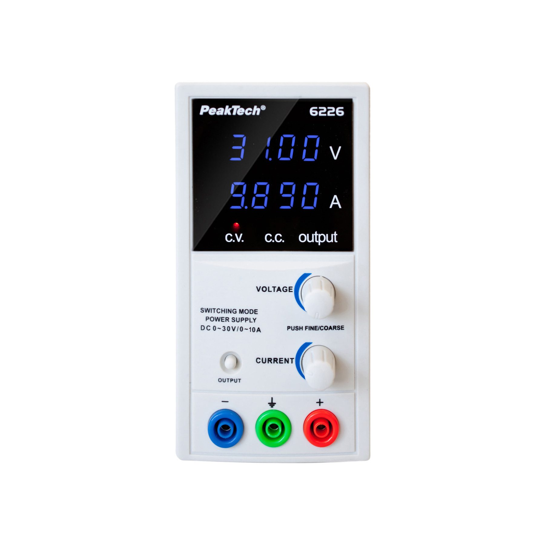 PeakTech PEAKTECH Labornetzteil P 6226, 0...30 V/ 0...10 A Labor-Netzteil