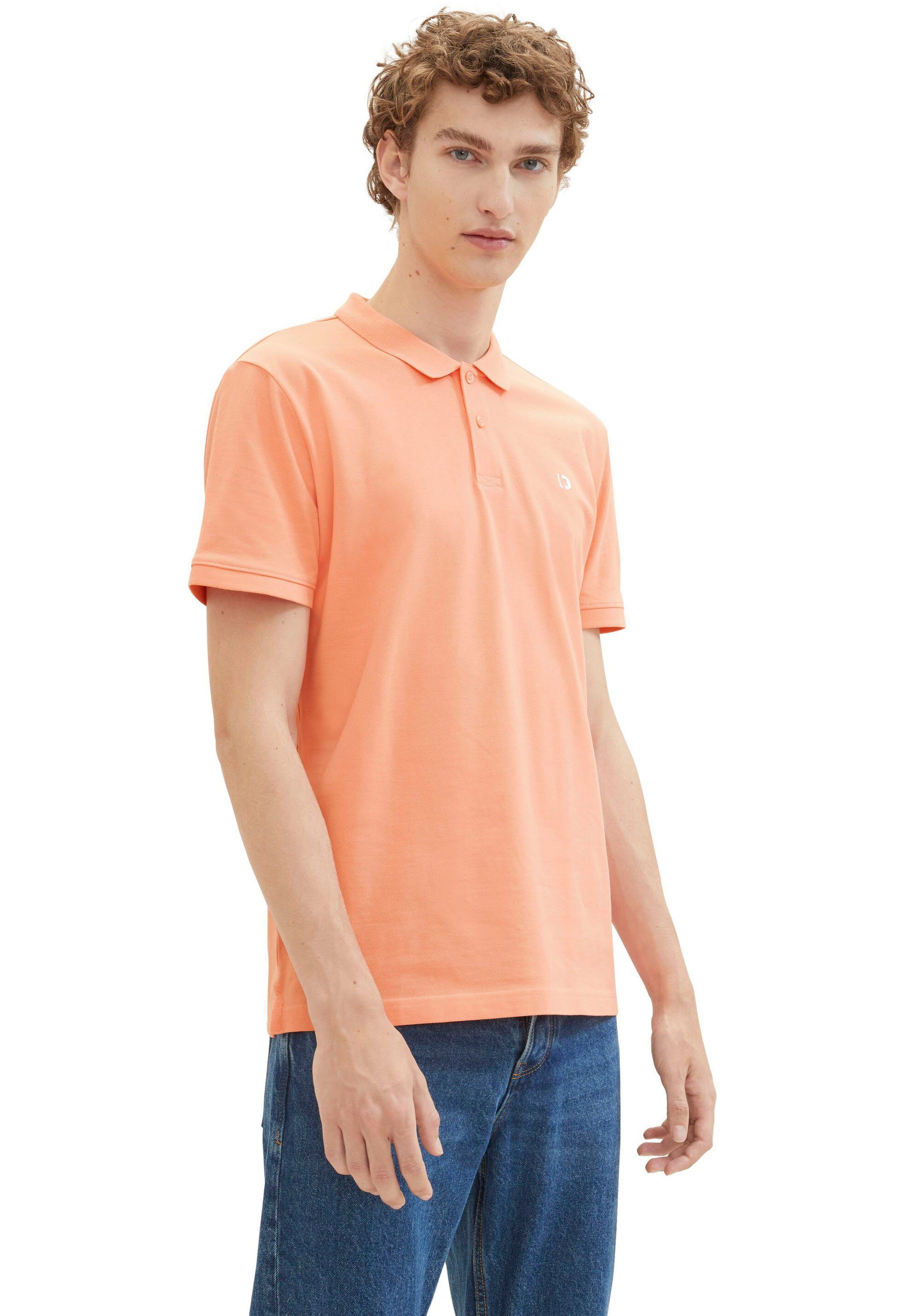 TOM TAILOR Denim Poloshirt mit Logo-Print günstig online kaufen