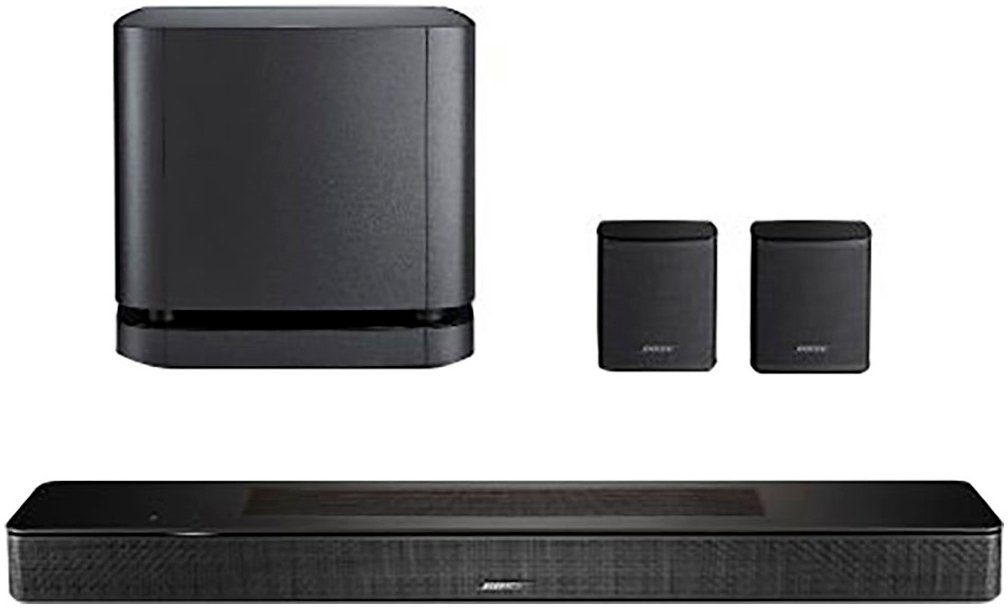 Bose Smart 600 Home Cinema-Set mit Bass + Rear-Speaker Soundbar Stereo (Bluetooth, WLAN, Set: Soundbar 600 + Bass 500 + Rear Speaker)