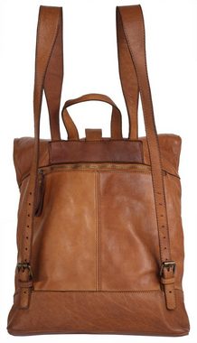 forty° Tagesrucksack, echt Leder, Made in Italy