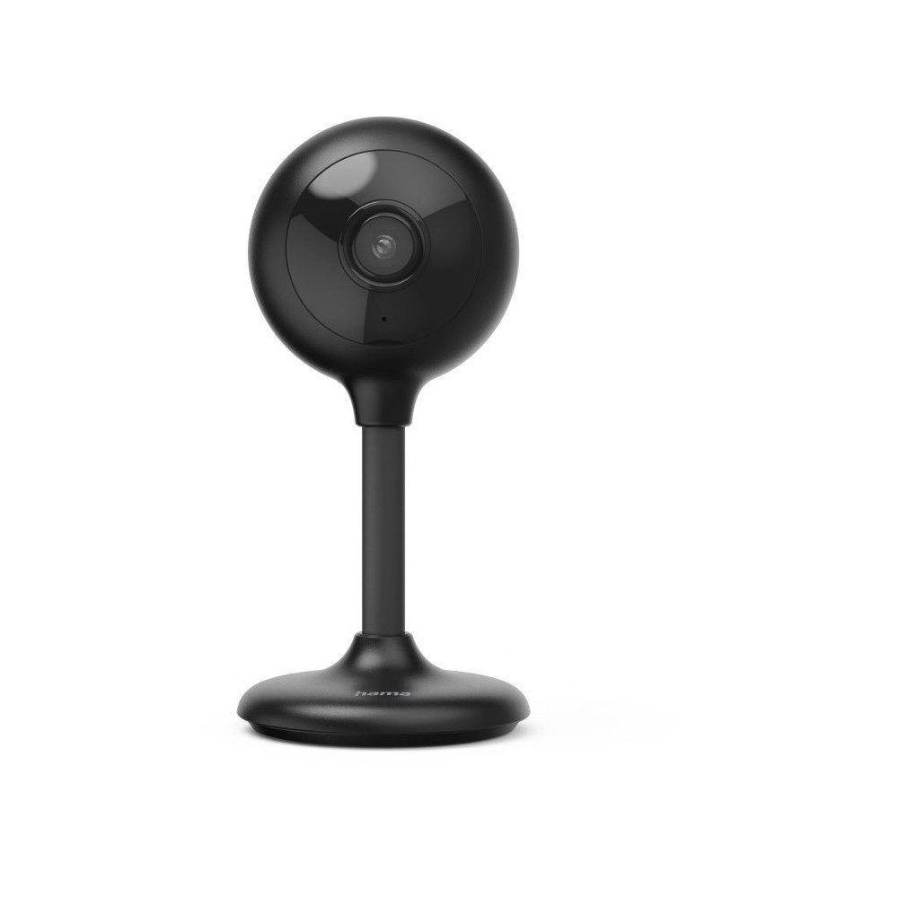 Hama Smart Home Kamera Hama Smarte Überwachungskamera schwarz - Sicherheitskamera. (Innen- und Außenbereich, Überwachungskamera, WLAN-fähige Überwachungskamera für Innen- und Außenbereich, WLAN-fähige Überwachungskamera)