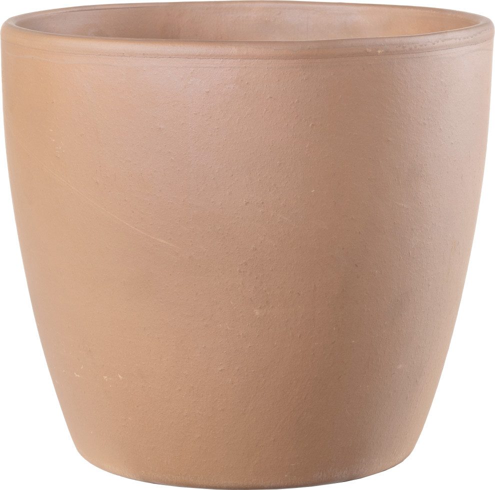 Deroma Übertopf Deroma Pflanztopf Egg Pot White Garden Terrakotta
