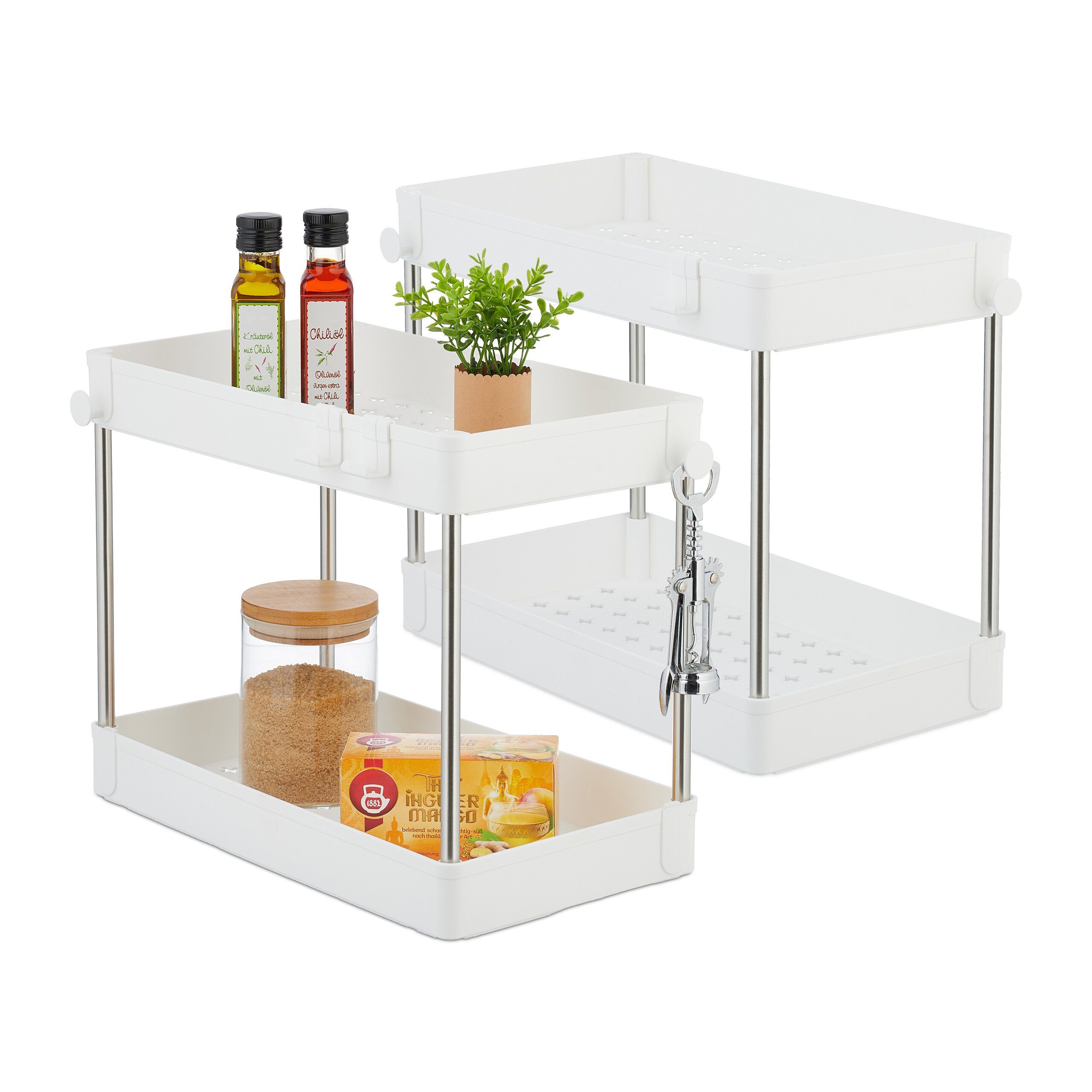 relaxdays Mehrzweckregal Unter Waschbecken Regal im günstig online kaufen