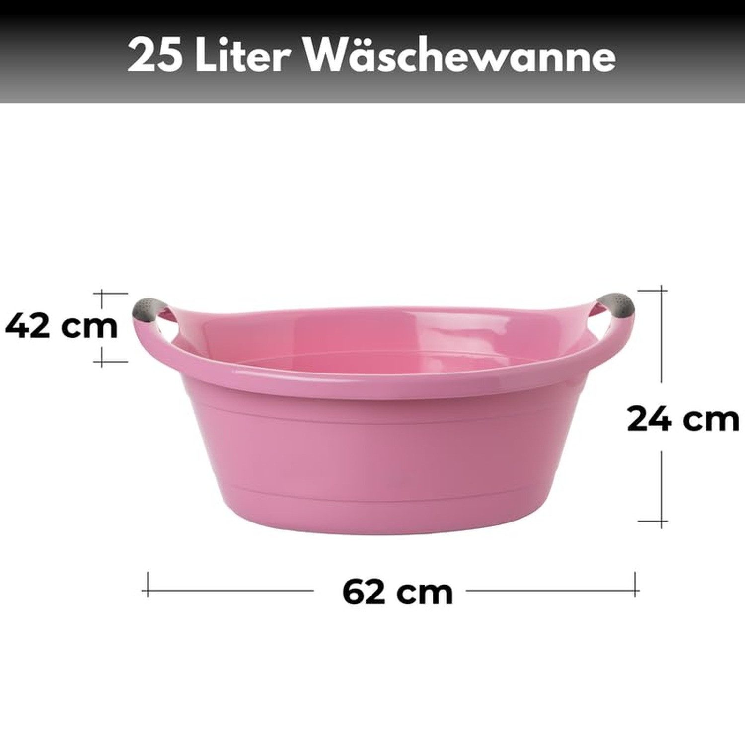 Centi Wäschewanne Wäschekorb mit Griffen, robust, günstig online kaufen