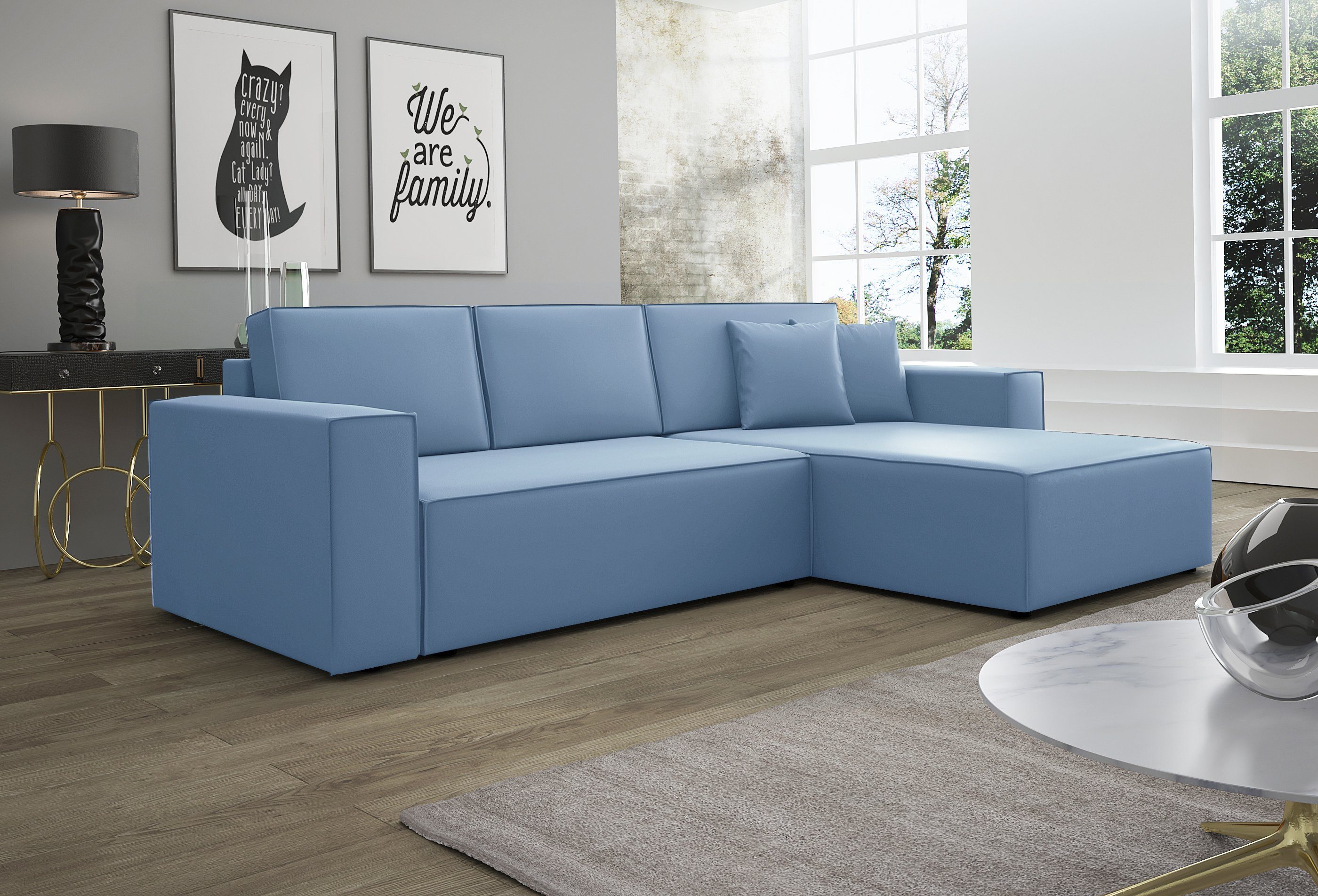 Fun Möbel Ecksofa Ecksofa Schlafsofa Sofa günstig online kaufen
