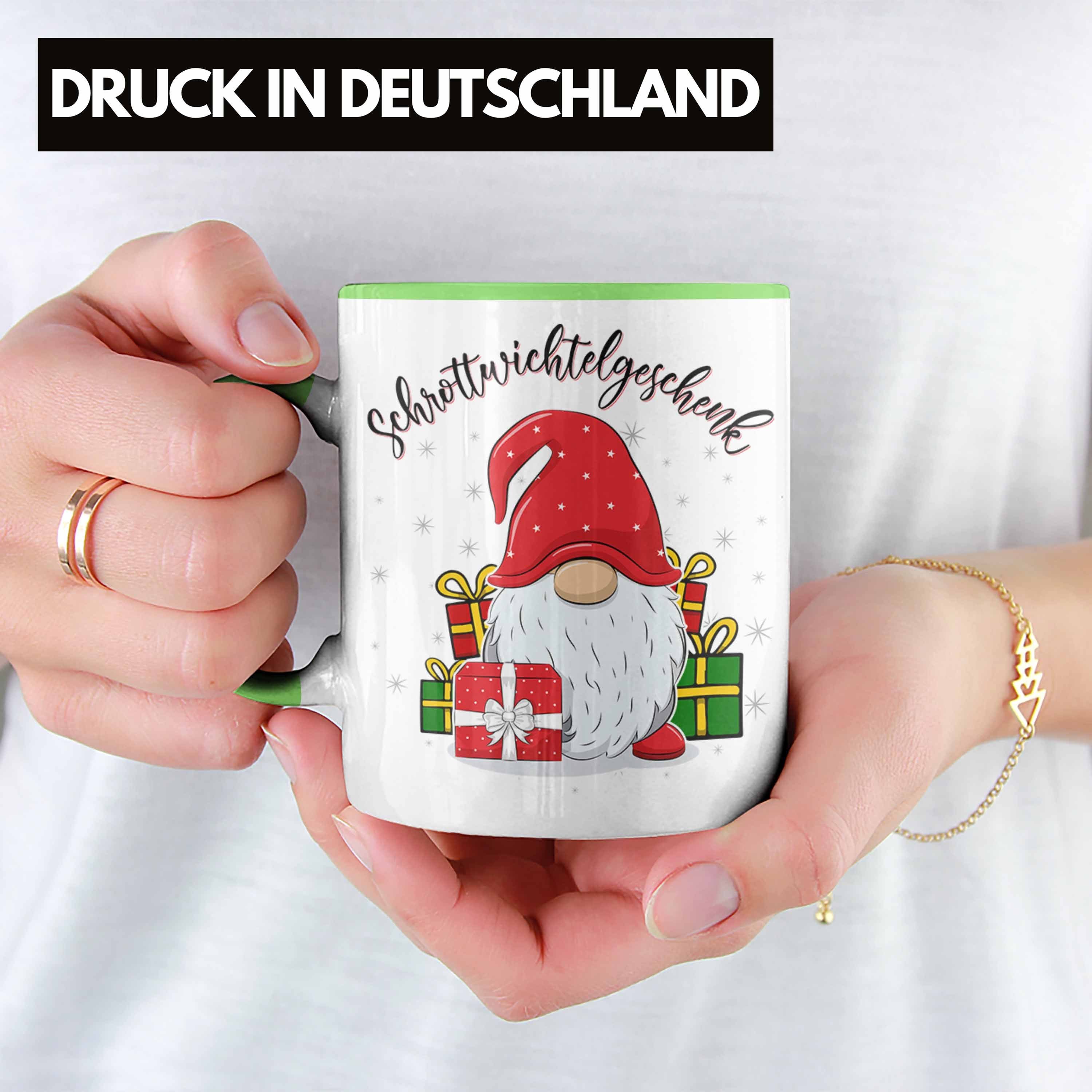 Schrott-Wichtelgeschenk für Geschenk Wichteln Tasse Weihnach Trendation Kollegen Grün Frauen