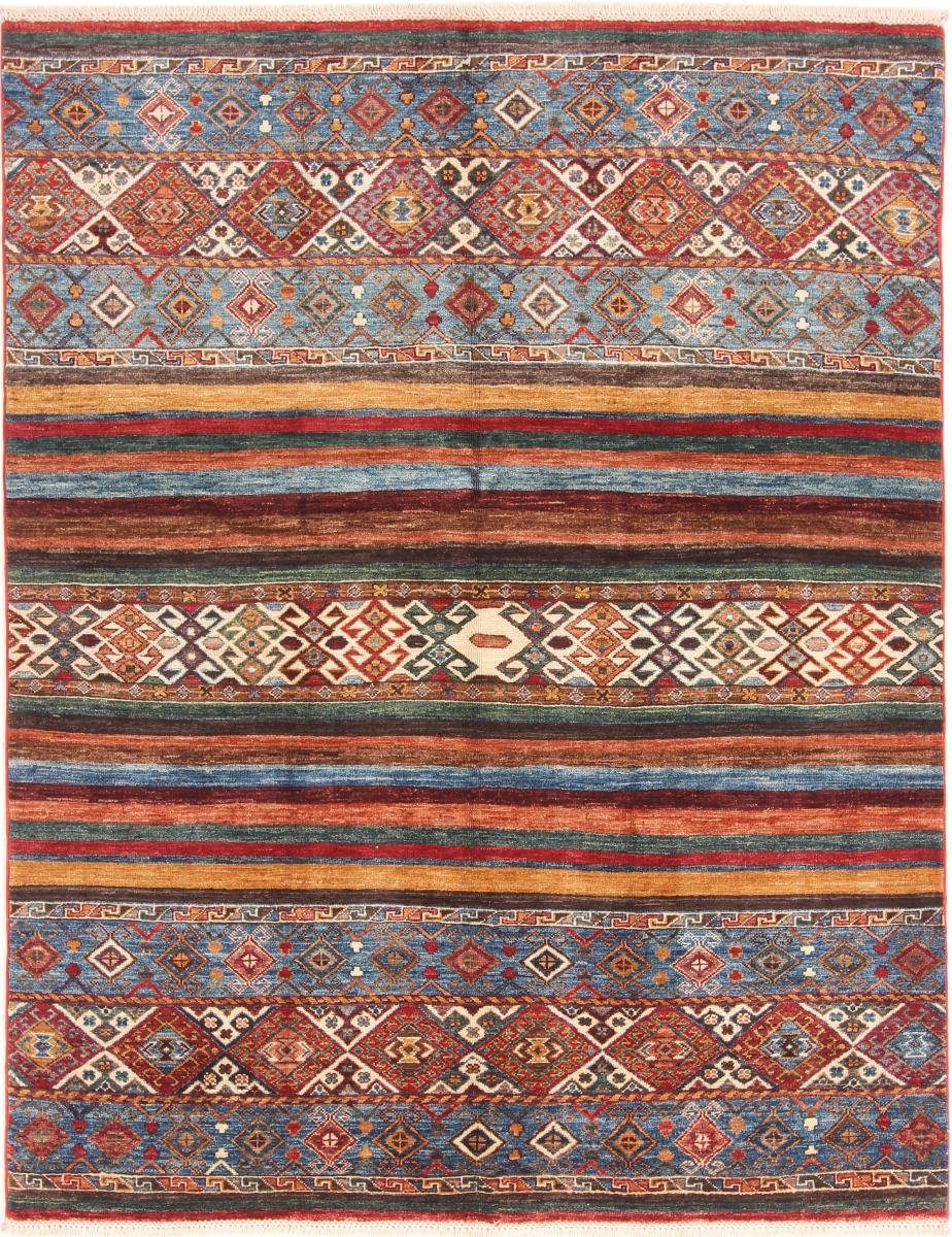 Orientteppich Arijana Shaal 156x197 Handgeknüpfter Orientteppich, Nain Trading, rechteckig, Höhe: 5 mm
